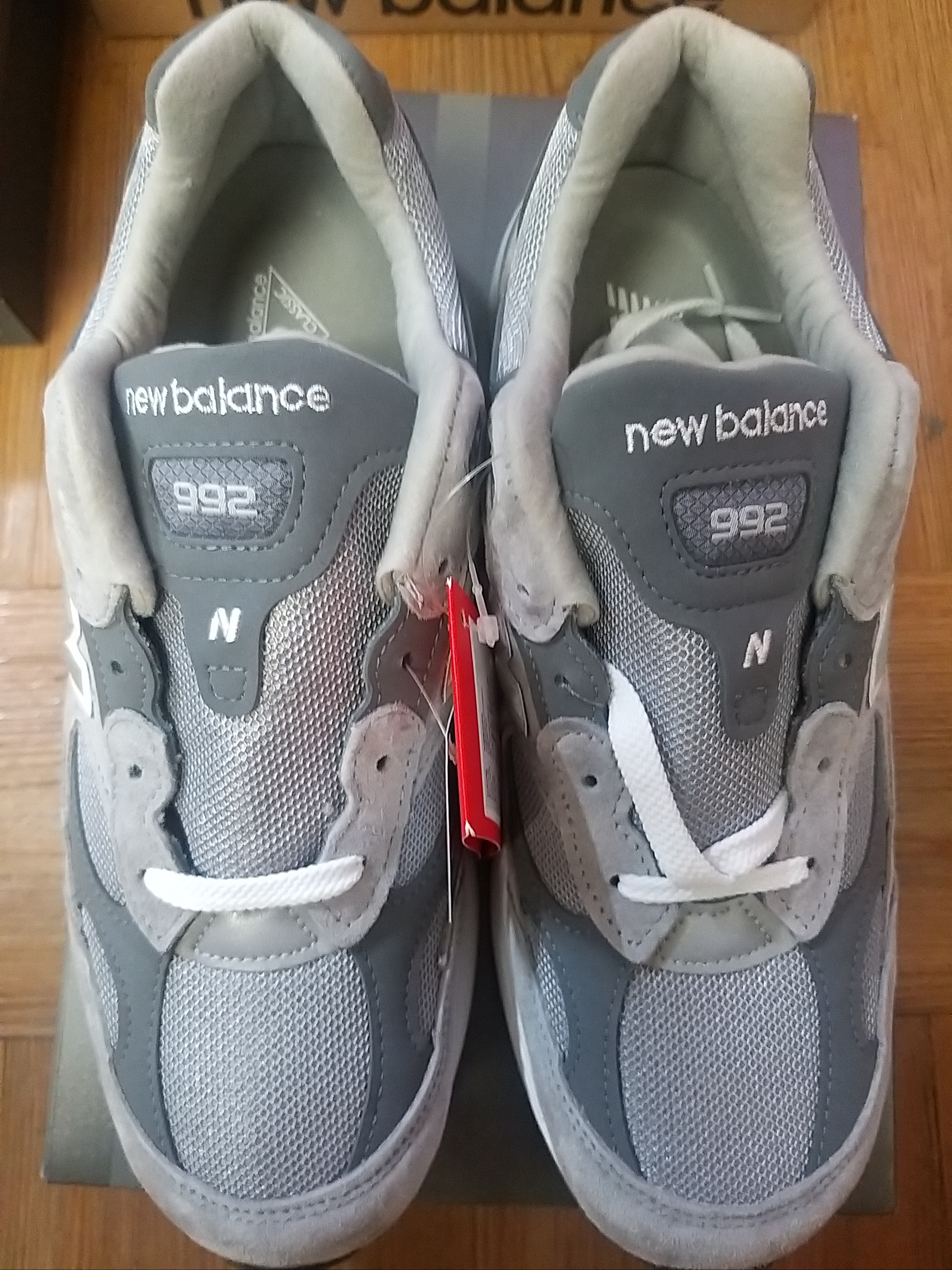 New Balance 992 Made in USA Grey - D Standard 착용 스타일