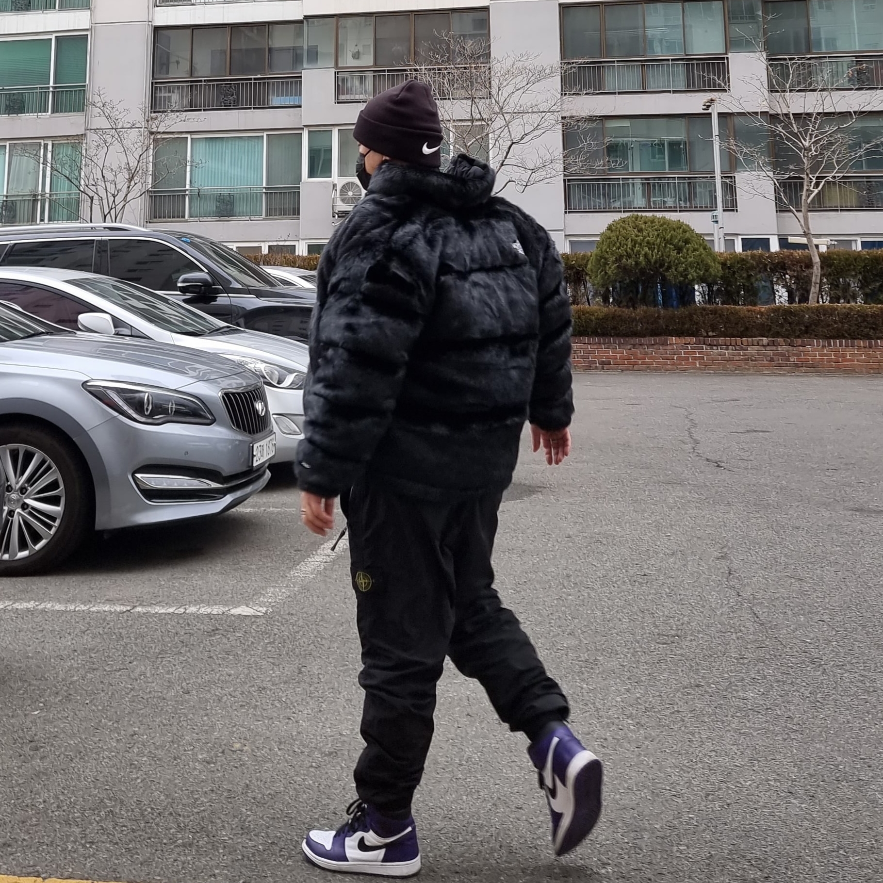 Jordan 1 Retro High OG Court Purple 2020, Supreme x The North Face Faux Fur Nuptse Jacket Black - 20FW 착용 스타일