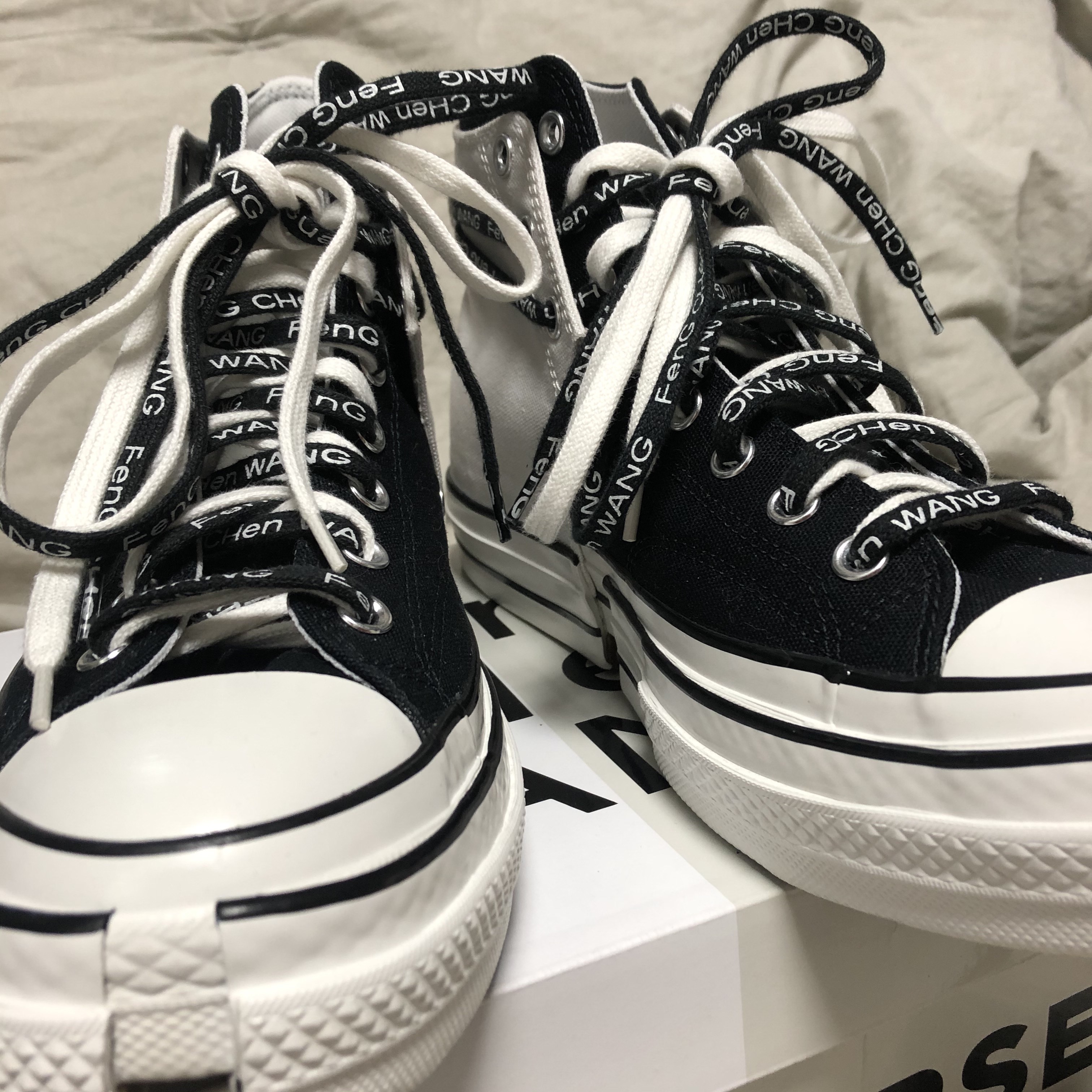 Converse x Feng Chen Wang Chuck 70 2-in-1 Natural Ivory Black 착용 스타일