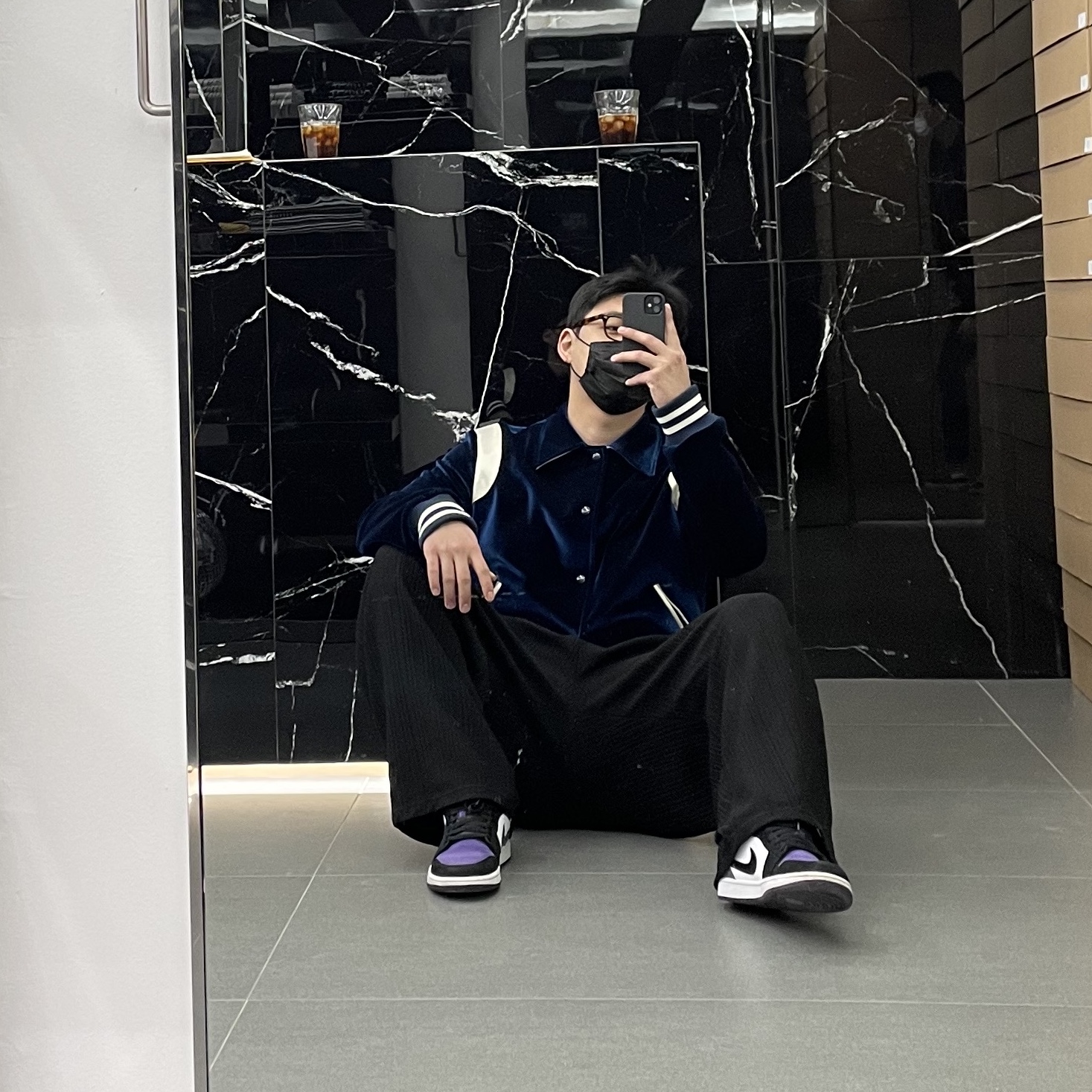 Jordan 1 Low Court Purple 착용 스타일