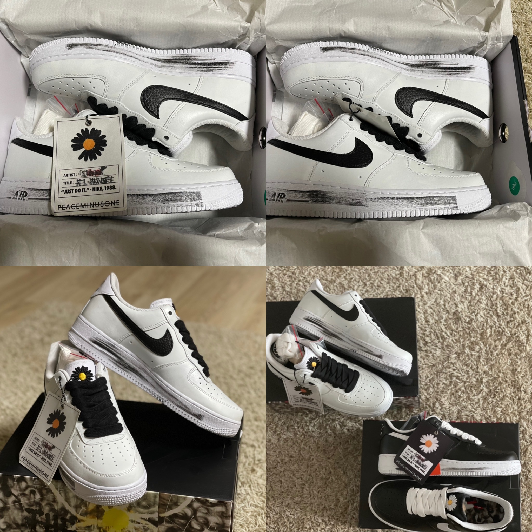 Nike x Peaceminusone Air Force 1 Low Para-Noise, Nike x Peaceminusone Air Force 1 Low Para-Noise 2.0 착용 스타일