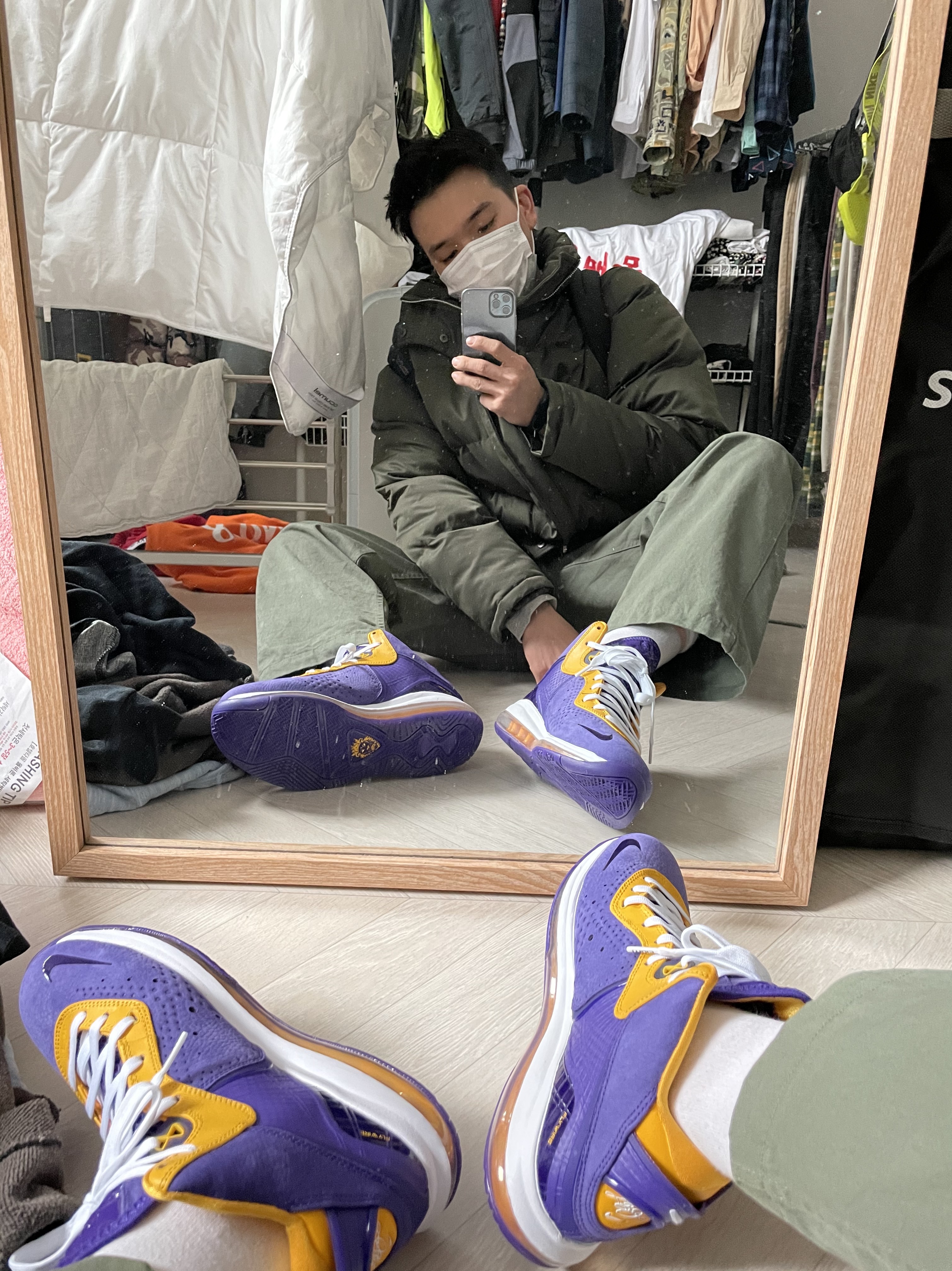 Nike LeBron 8 Purple 착용 스타일