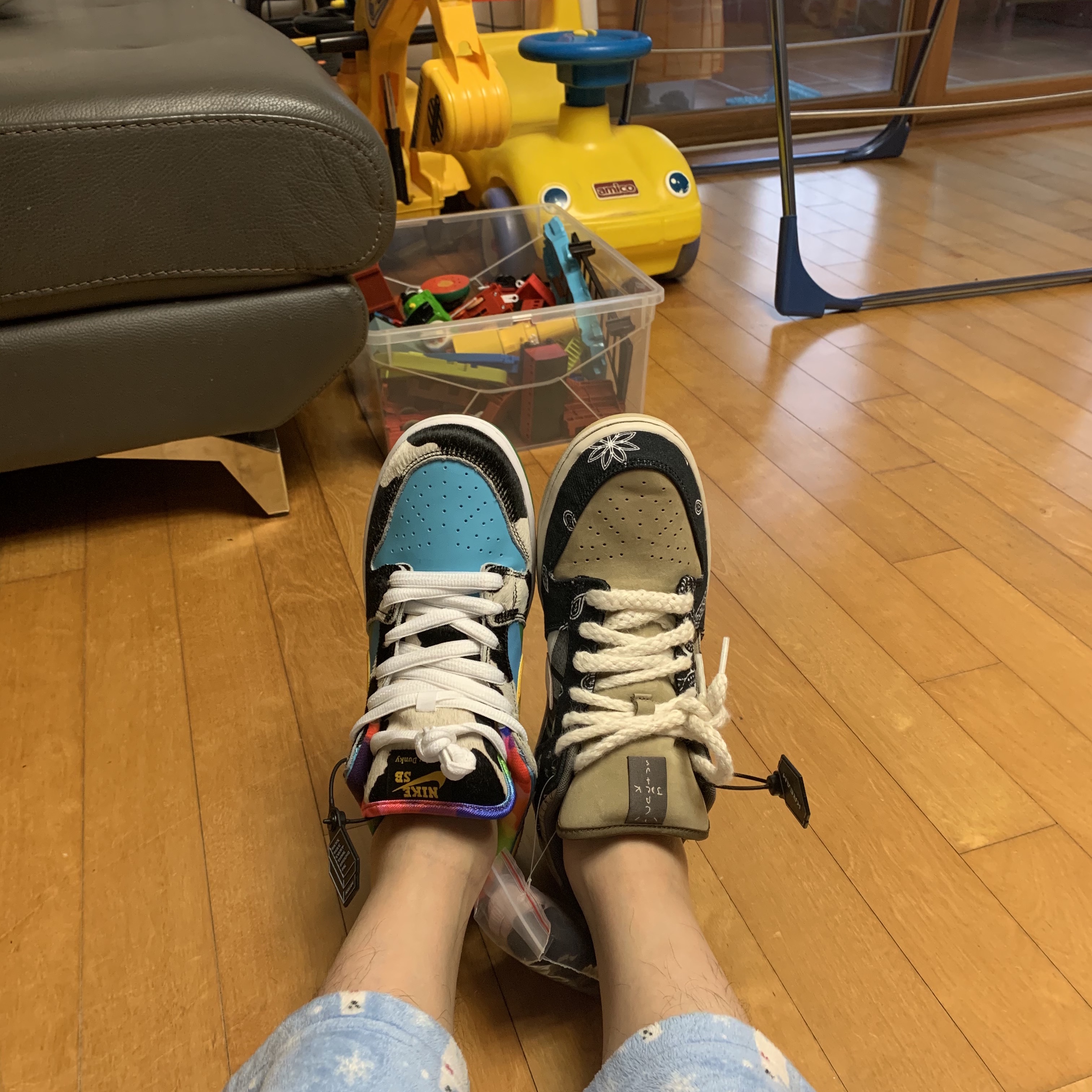 Nike x Ben & Jerry's SB Dunk Low Chunky Dunky, Nike x Travis Scott SB Dunk Low 착용 스타일 - 1