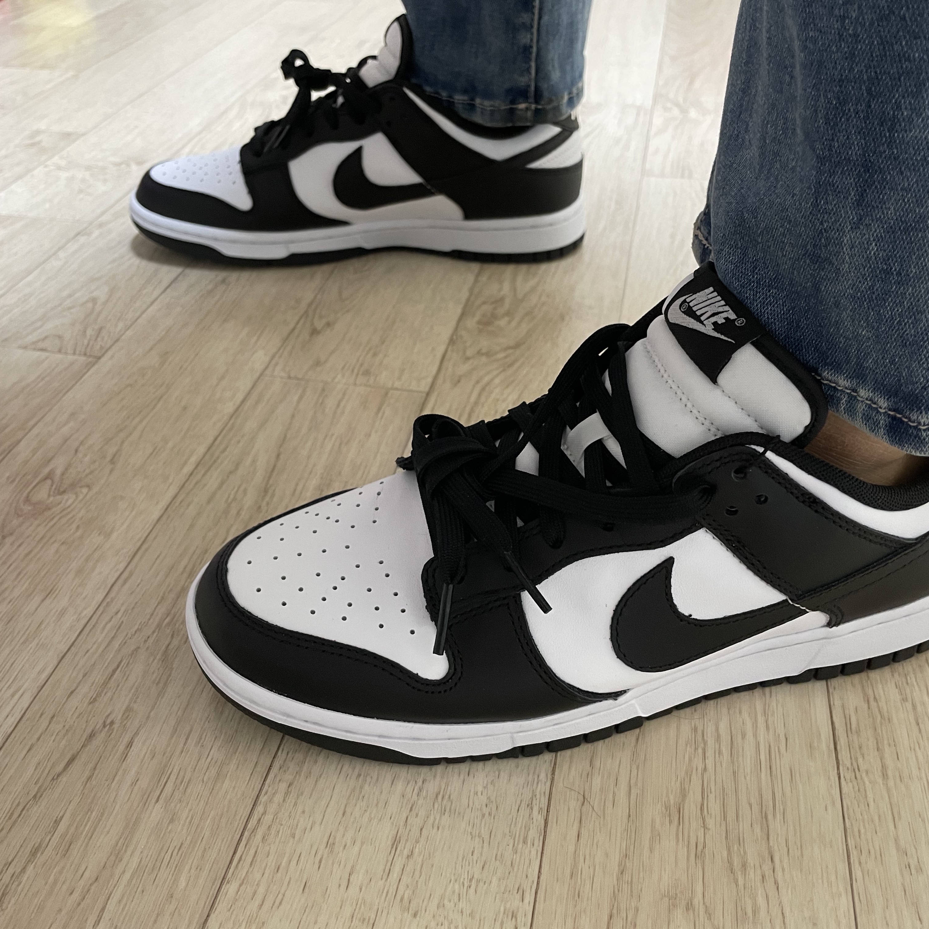 Nike Dunk Low Retro Black 착용 스타일 - 5