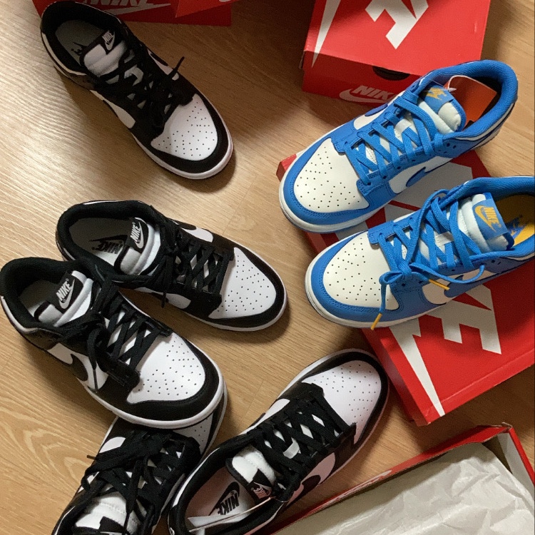 Nike Dunk Low Retro Black, (W) Nike Dunk Low Black 착용 스타일