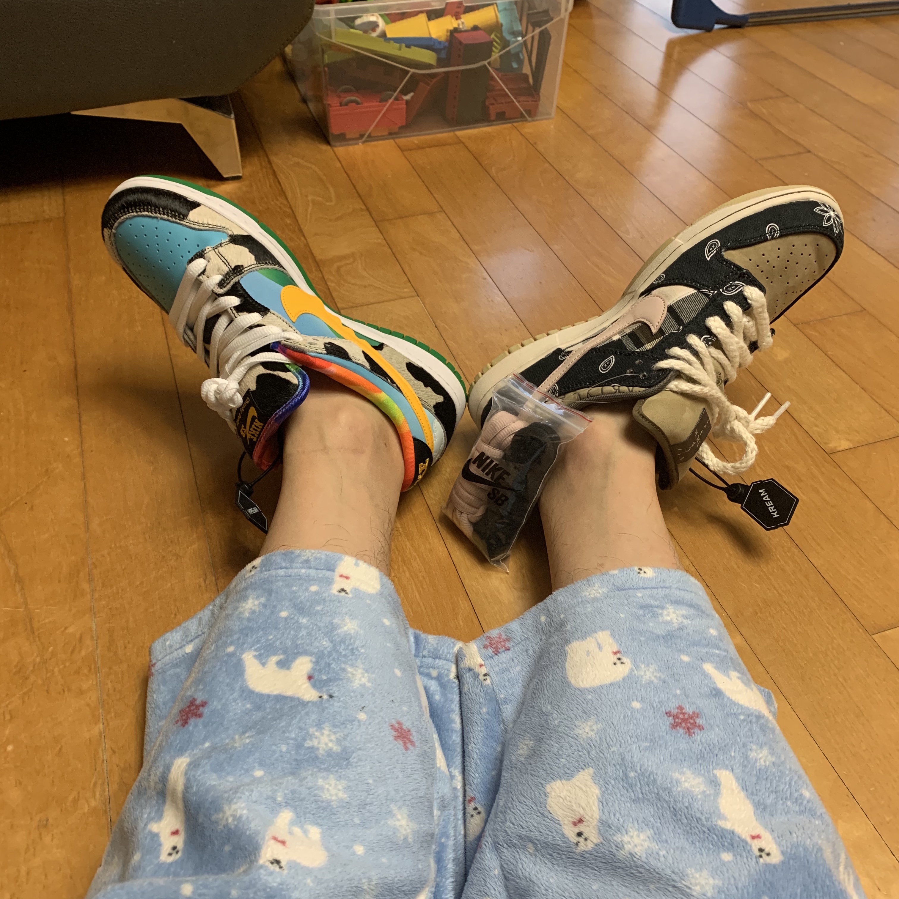 Nike x Ben & Jerry's SB Dunk Low Chunky Dunky, Nike x Travis Scott SB Dunk Low 착용 스타일 - 2