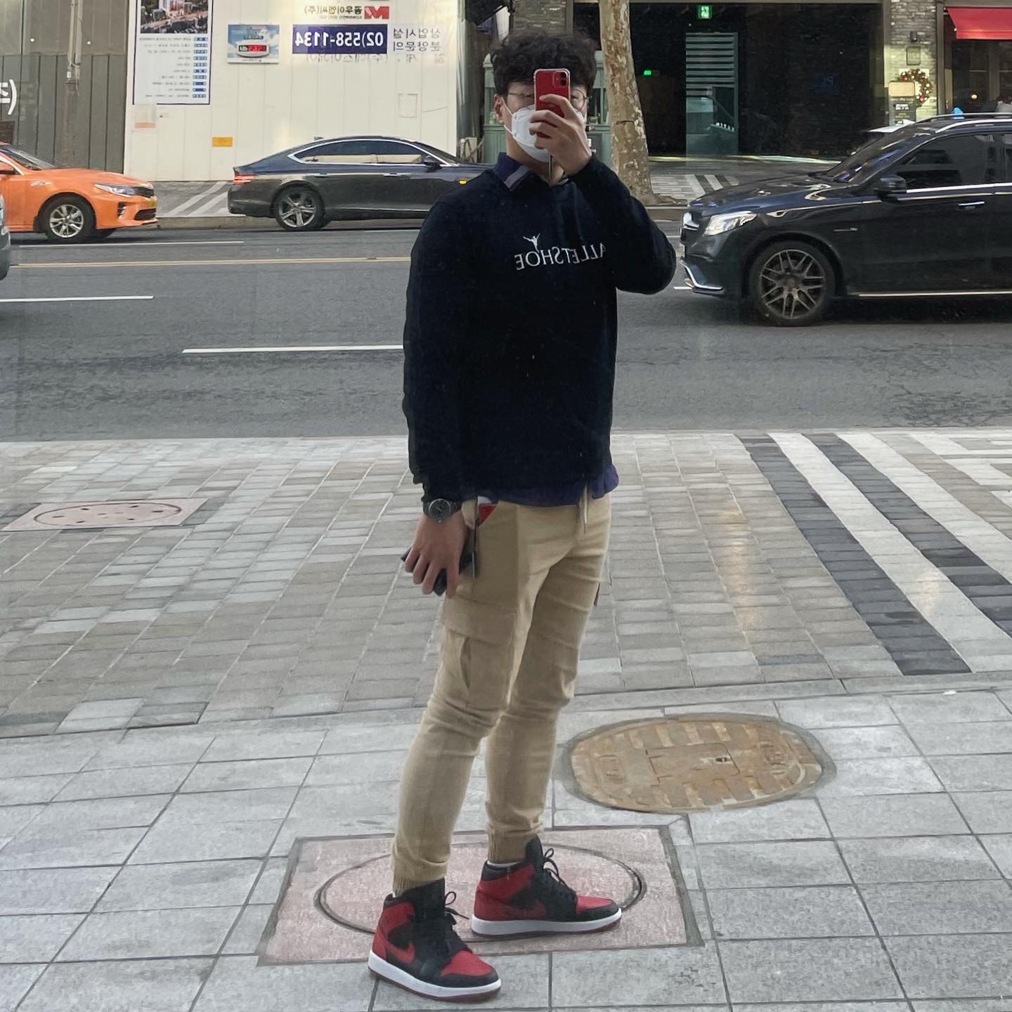 Jordan 1 Mid Bred Banned 2020 착용 스타일 - 2