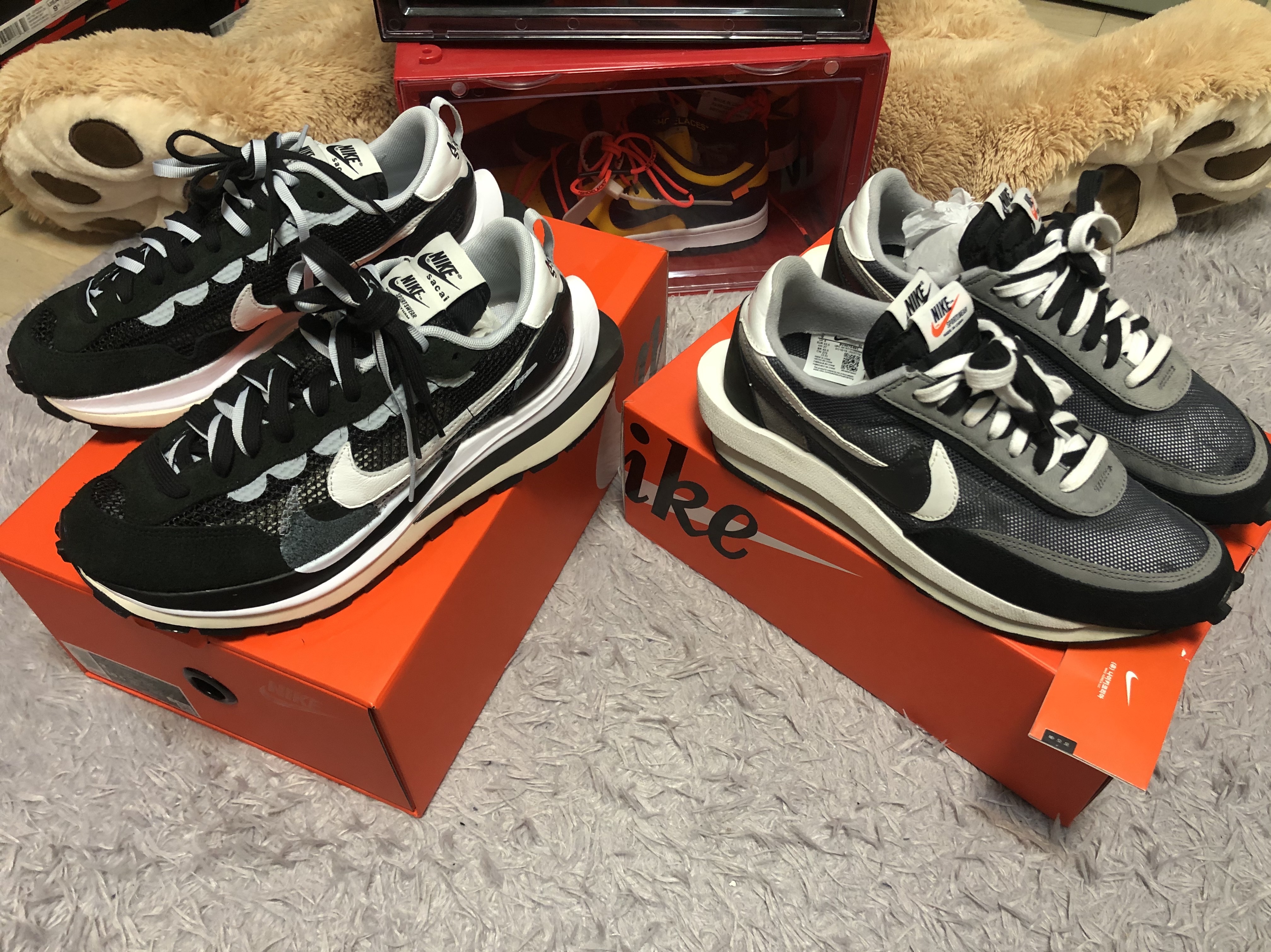 Nike x Sacai VaporWaffle Black White, Nike x Sacai LDWaffle Black 착용 스타일 - 1