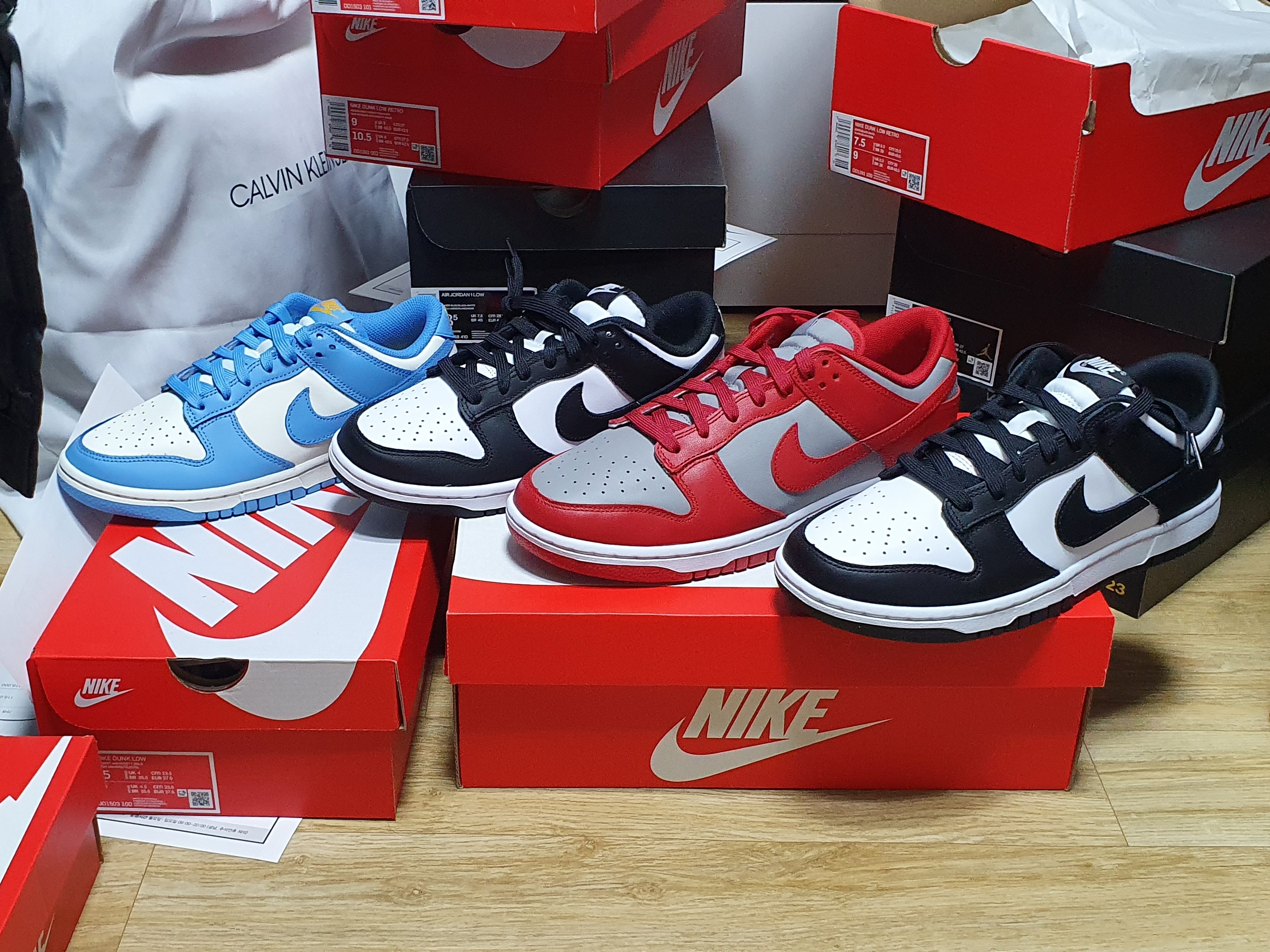 Nike Dunk Low Retro Black, (W) Nike Dunk Low Black 착용 스타일