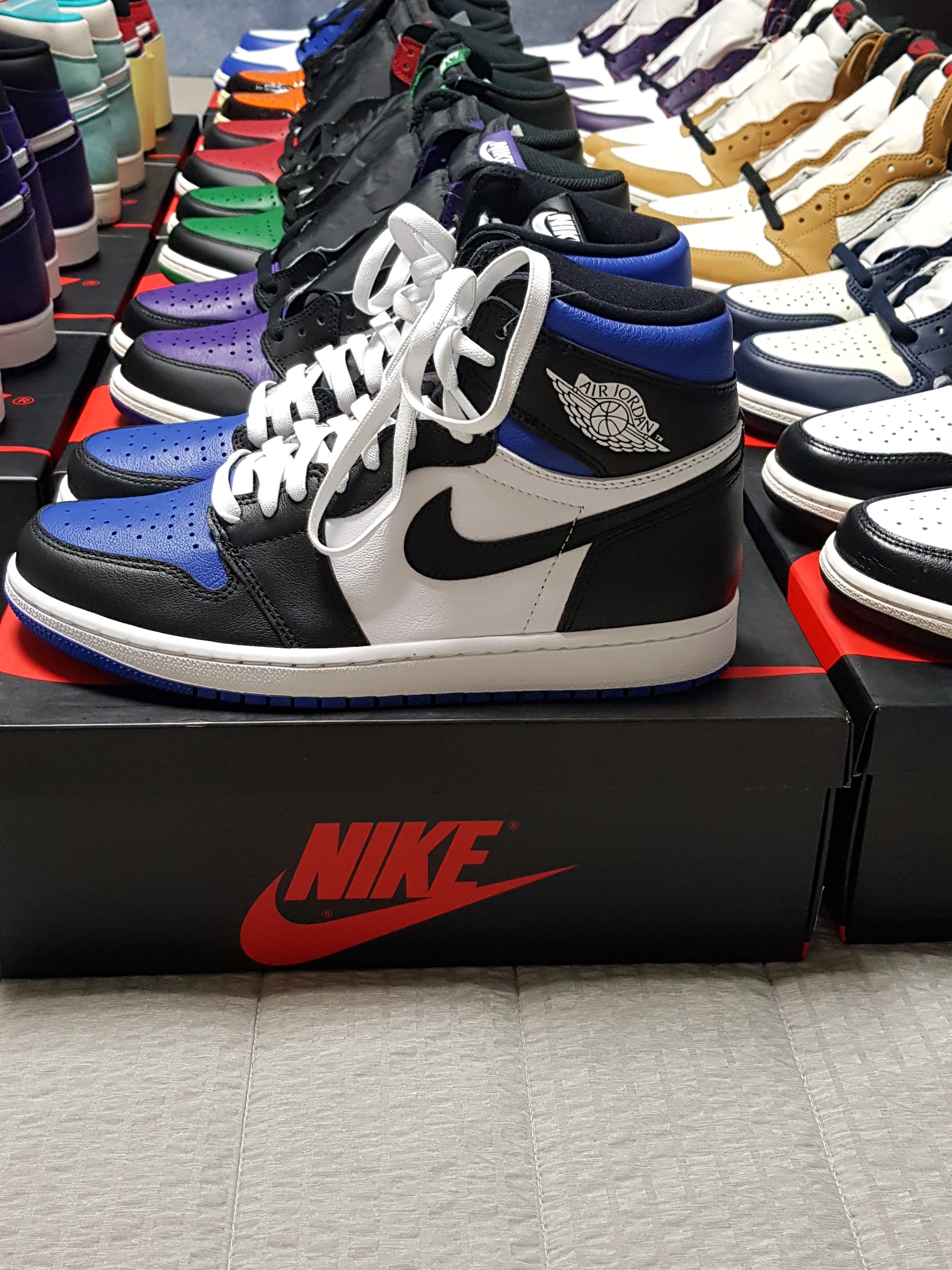 Jordan 1 Retro High OG Royal Toe, Jordan 1 Retro High Court Purple 착용 스타일