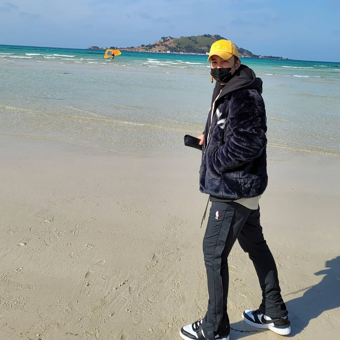 Nike x Ambush Dunk High Black, Nike x Fear of God Warm Up Pants Off Noir 착용 스타일