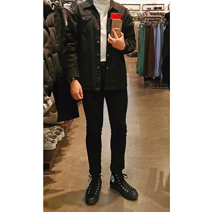 Converse Chuck Taylor All Star CX High Suede Black 착용 스타일