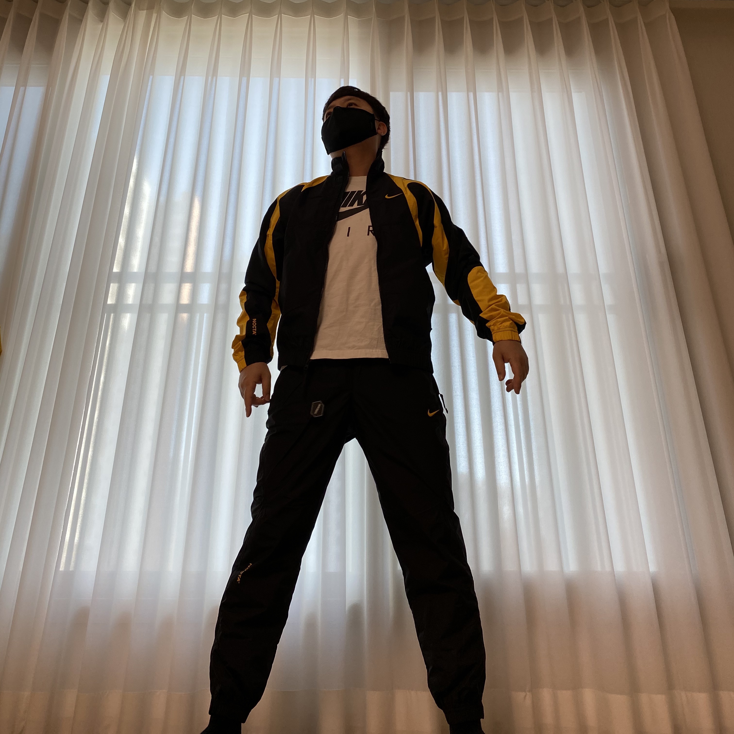 Nike x Drake Nocta Essential Track Jacket - Asia, Nike x Drake Nocta Essential Track Pants Black - Asia 착용 스타일 - 1