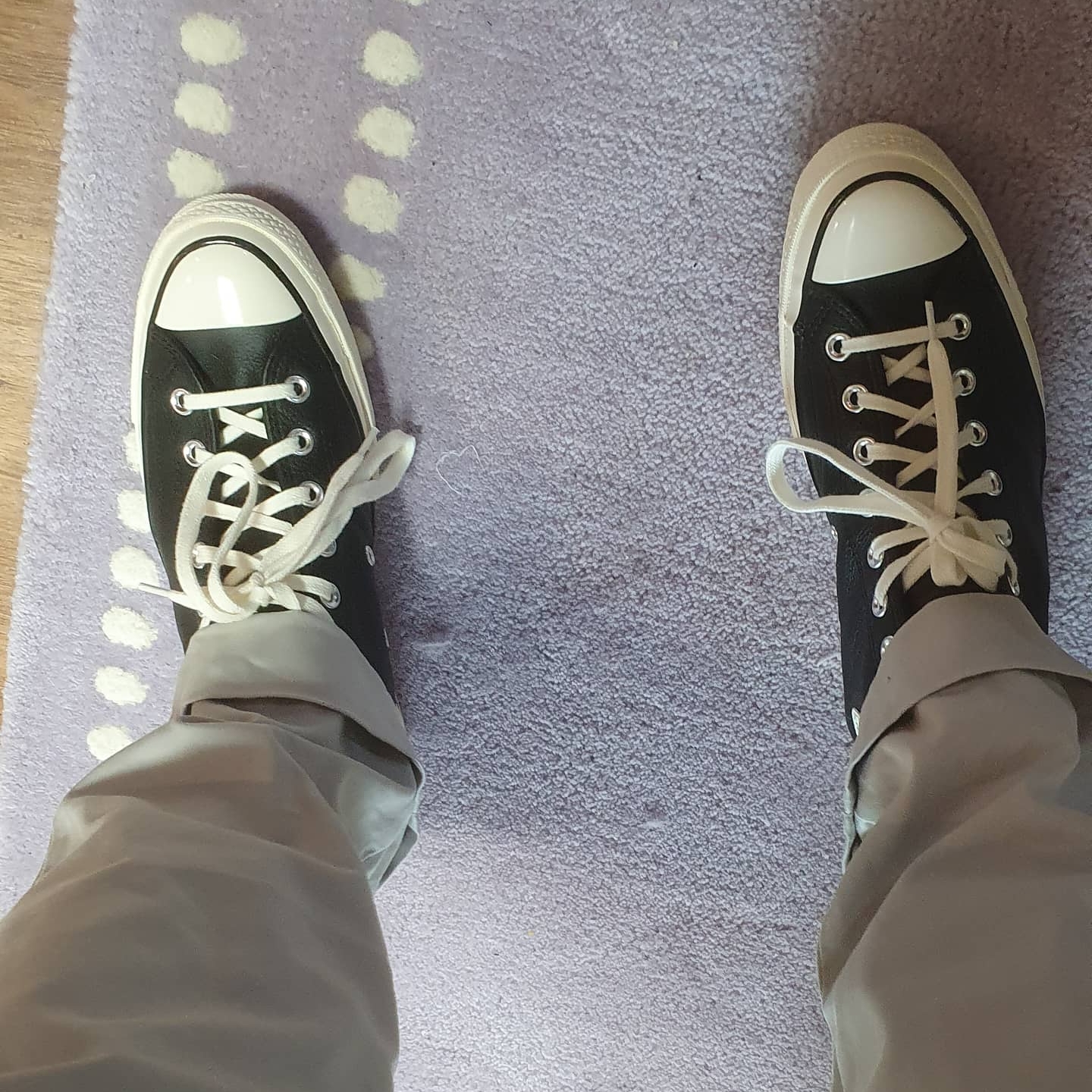 Converse Chuck 70 Hi Black 착용 스타일 - 1