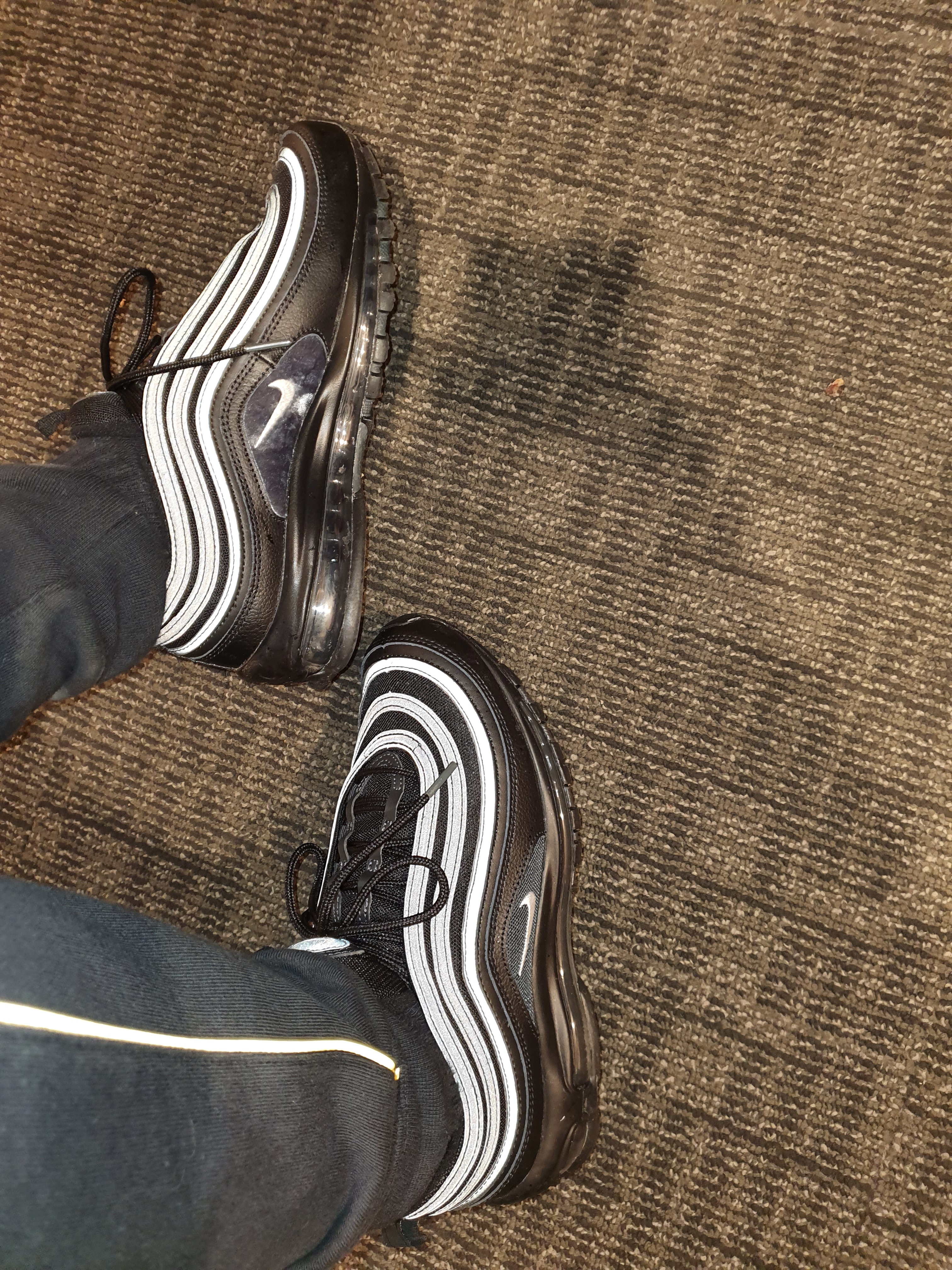 Nike x Drake Nocta Fleece Pants Black - US/EU, Nike Air Max 97 Black White Anthracite 착용 스타일 - 5