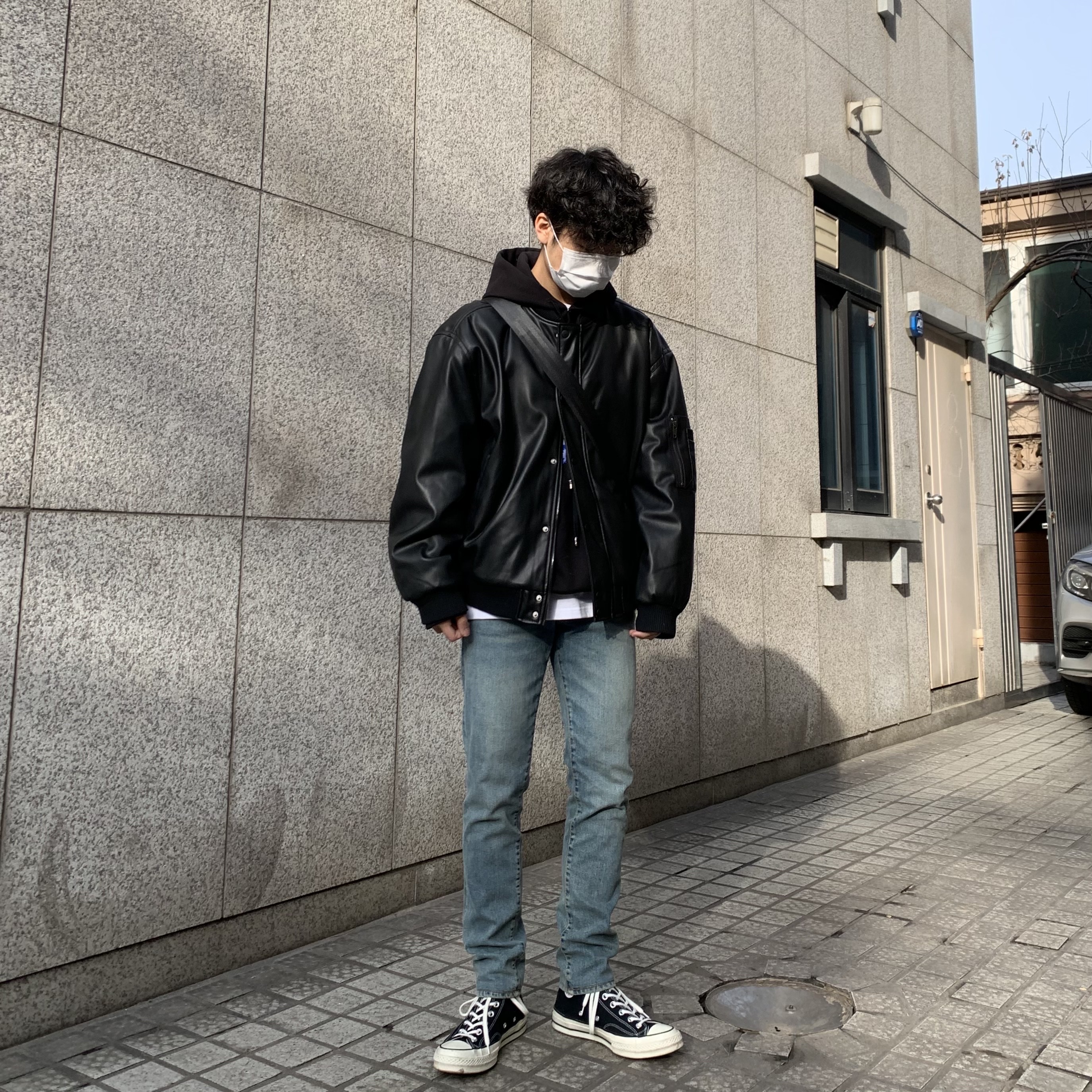 Converse Chuck 70 Hi Black 착용 스타일