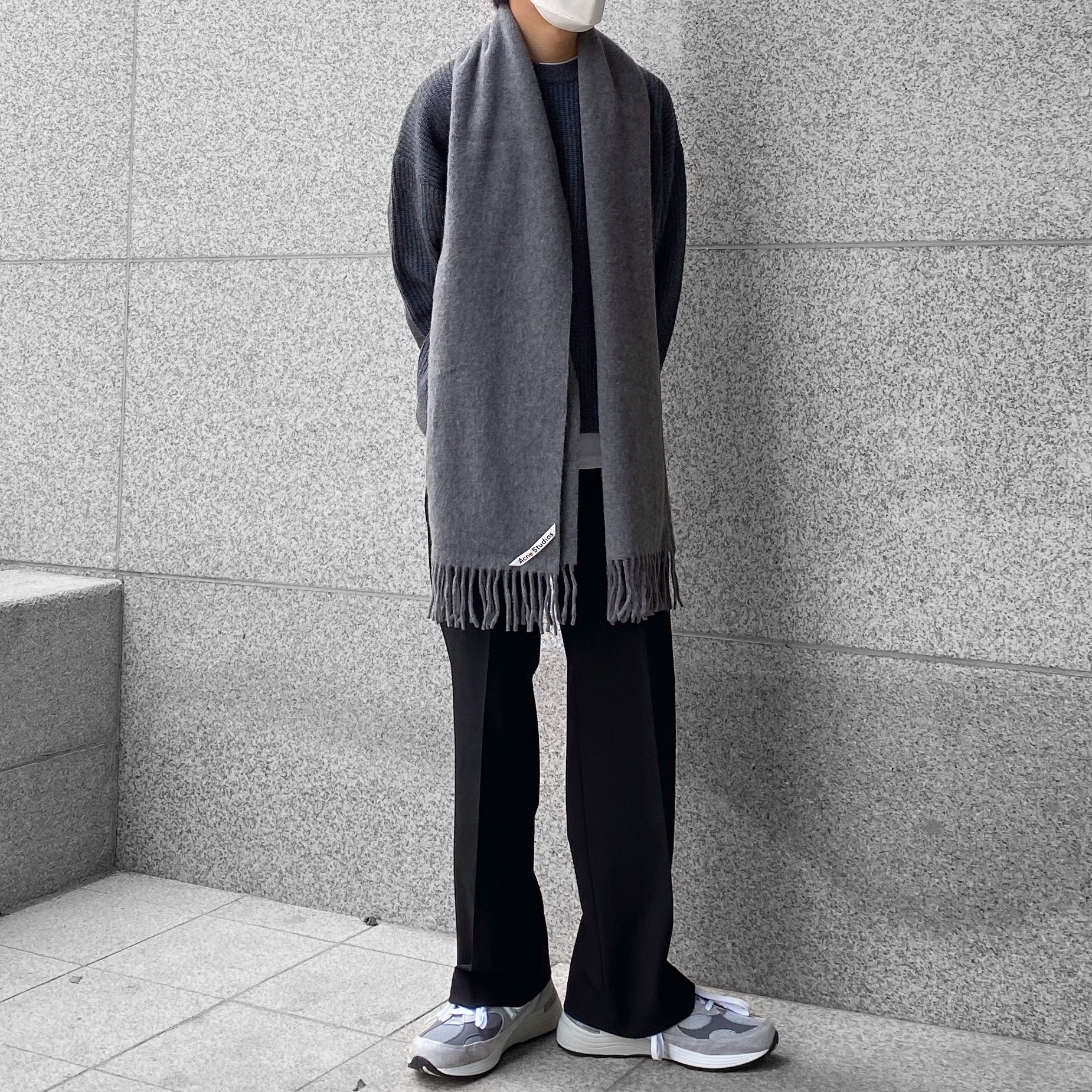 New Balance 992 Made in USA Grey - D Standard 착용 스타일