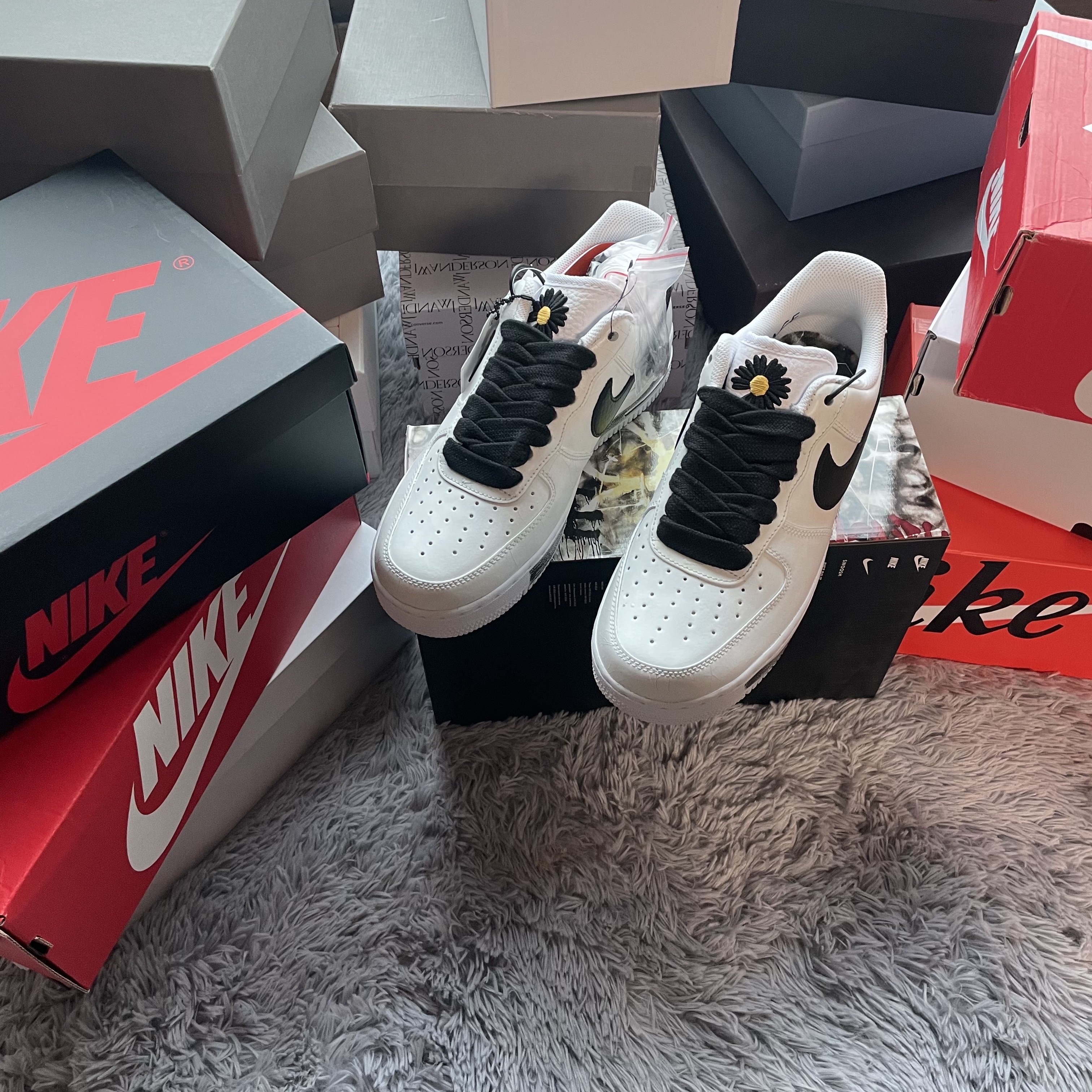 Nike x Peaceminusone Air Force 1 Low Para-Noise 2.0 착용 스타일