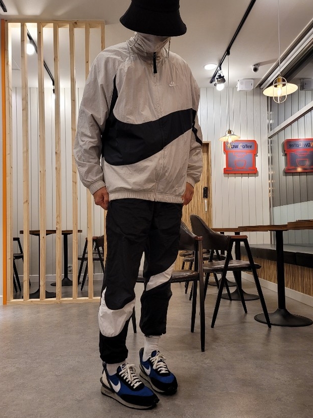 Nike x Undercover Daybreak Blue Jay 착용 스타일