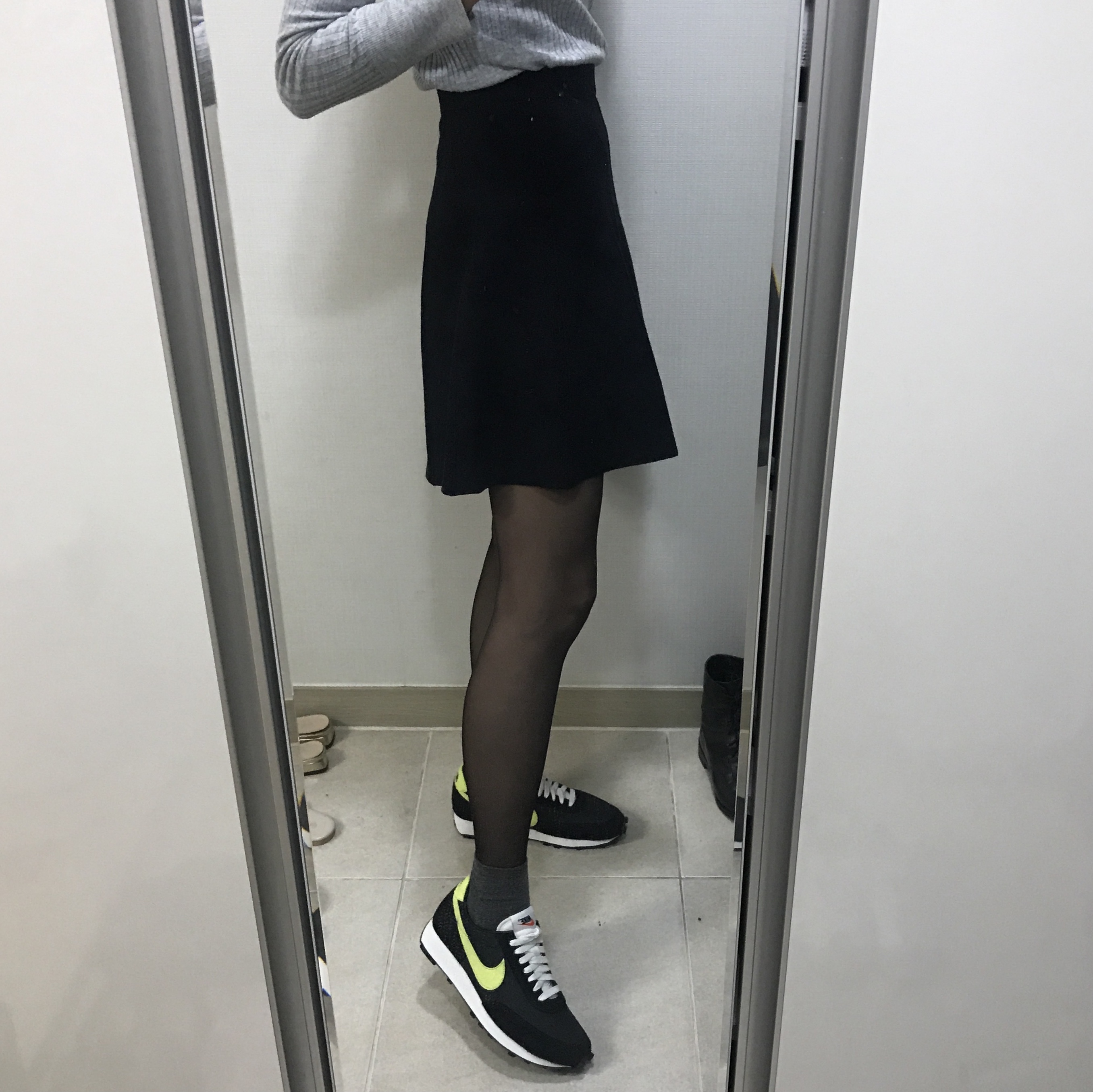 Nike Daybreak SP Black Limelight 착용 스타일