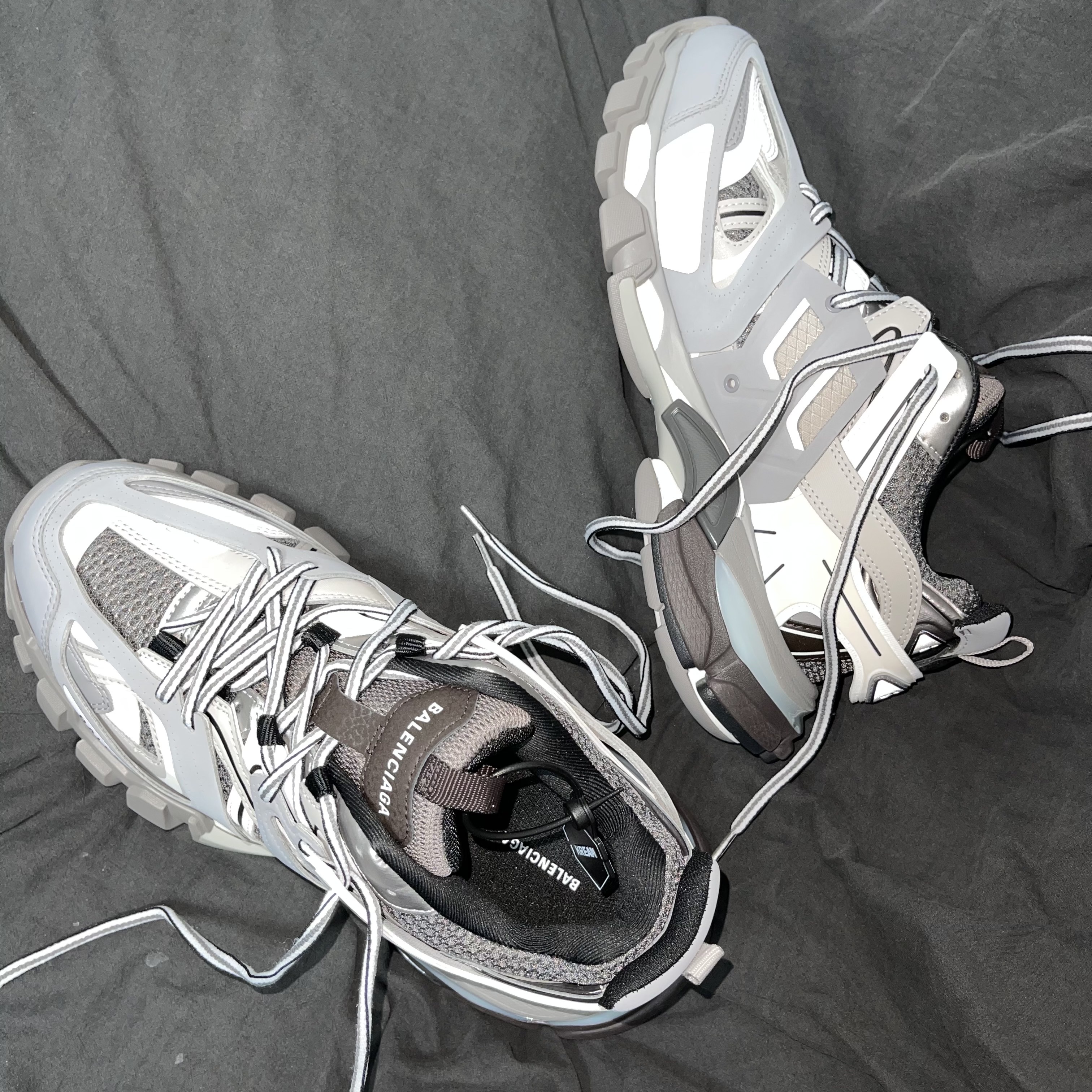 Balenciaga Track Sneakers Grey White 2019 착용 스타일