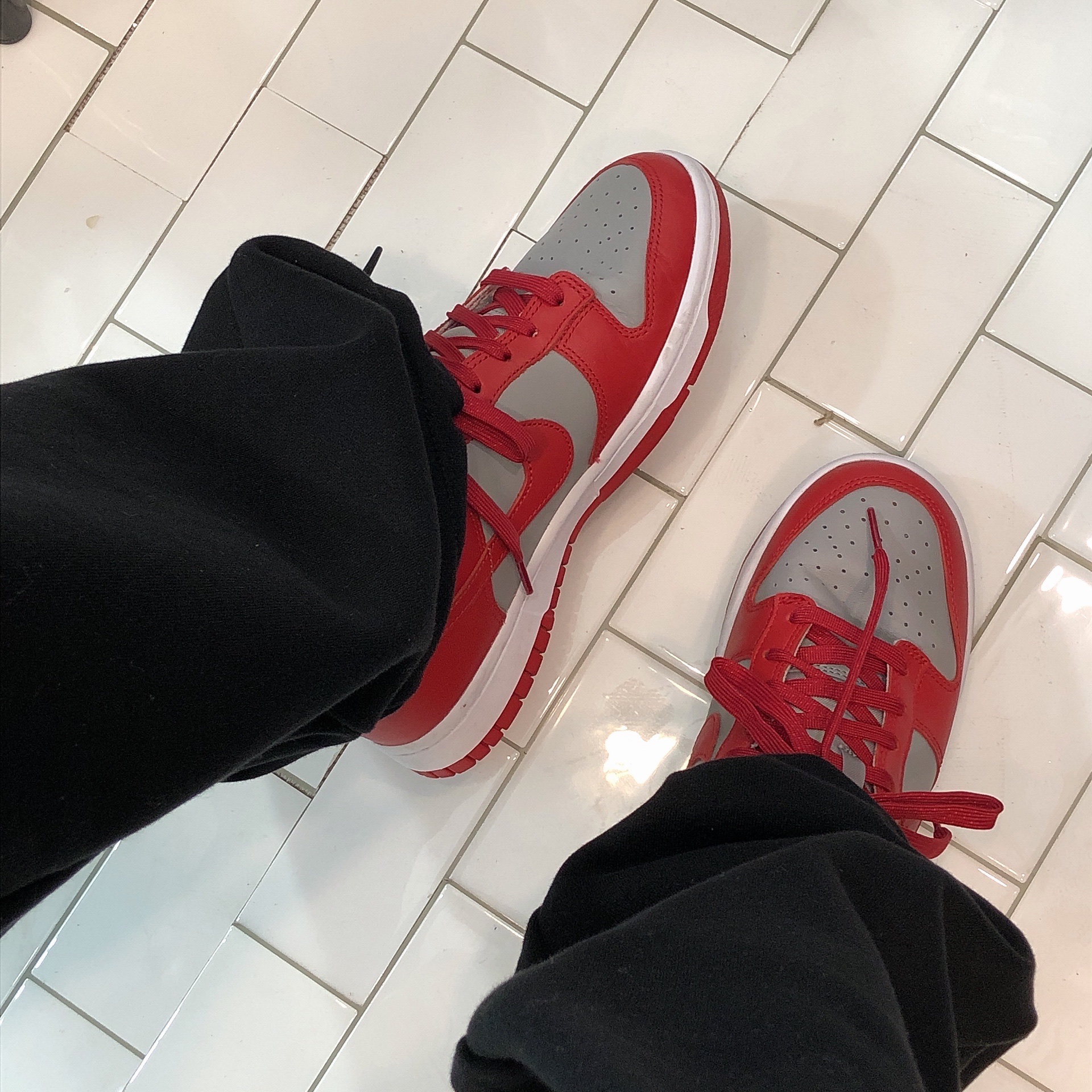 Nike Dunk Low Retro Medium Grey 착용 스타일