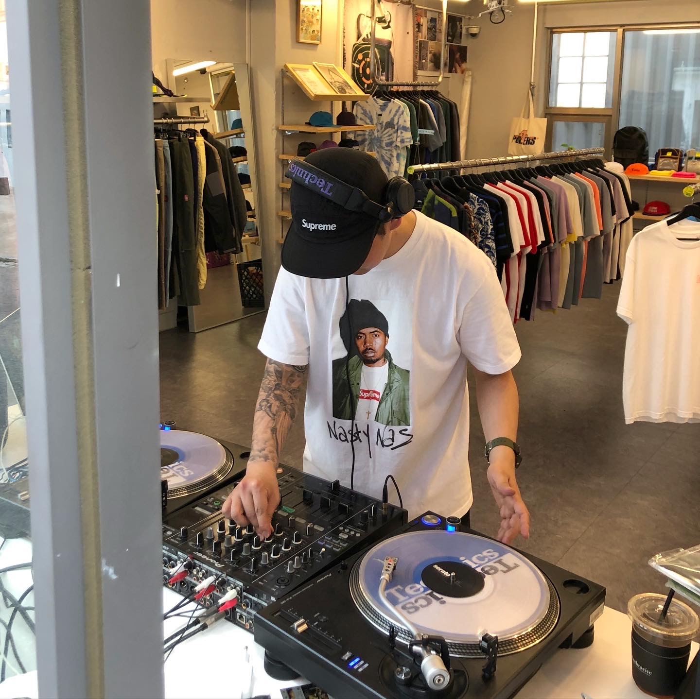 Supreme Inset Logo Camp Cap Black - 20FW 착용 스타일