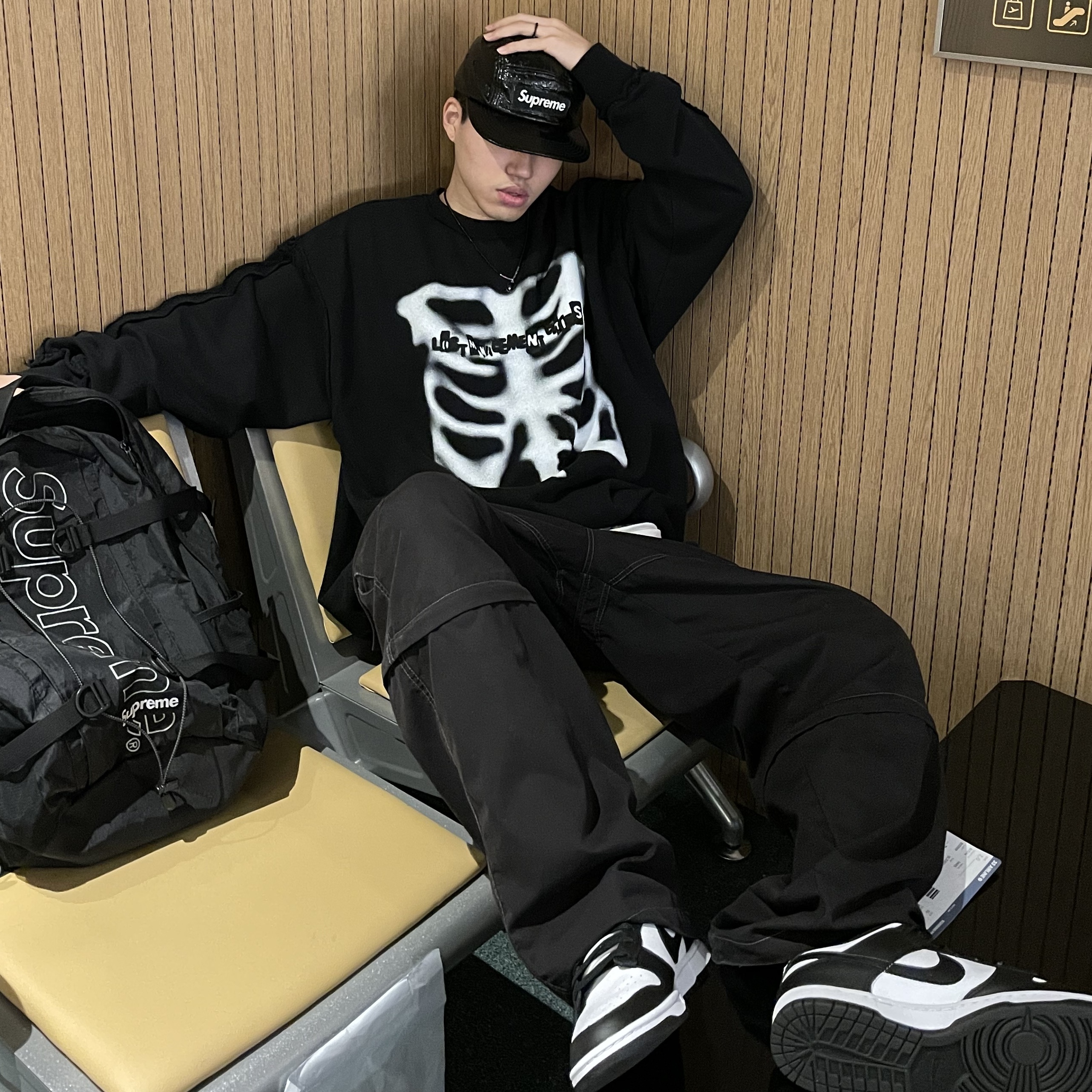 Nike Dunk Low Retro Black 착용 스타일