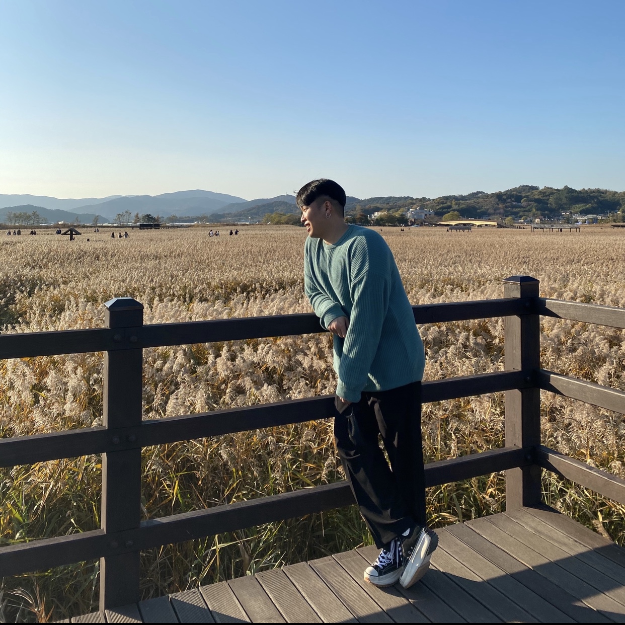 Converse x JW Anderson Run Star Hike Hi Black 착용 스타일