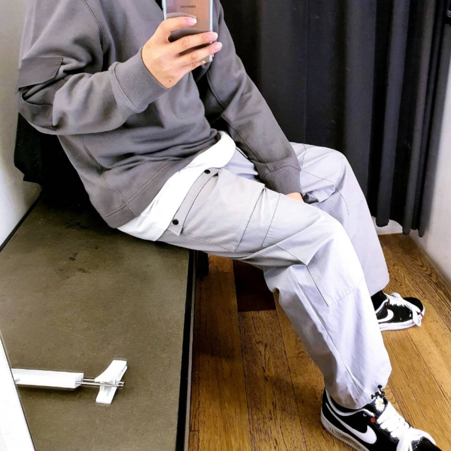Nike x Peaceminusone Air Force 1 Low Para-Noise 착용 스타일