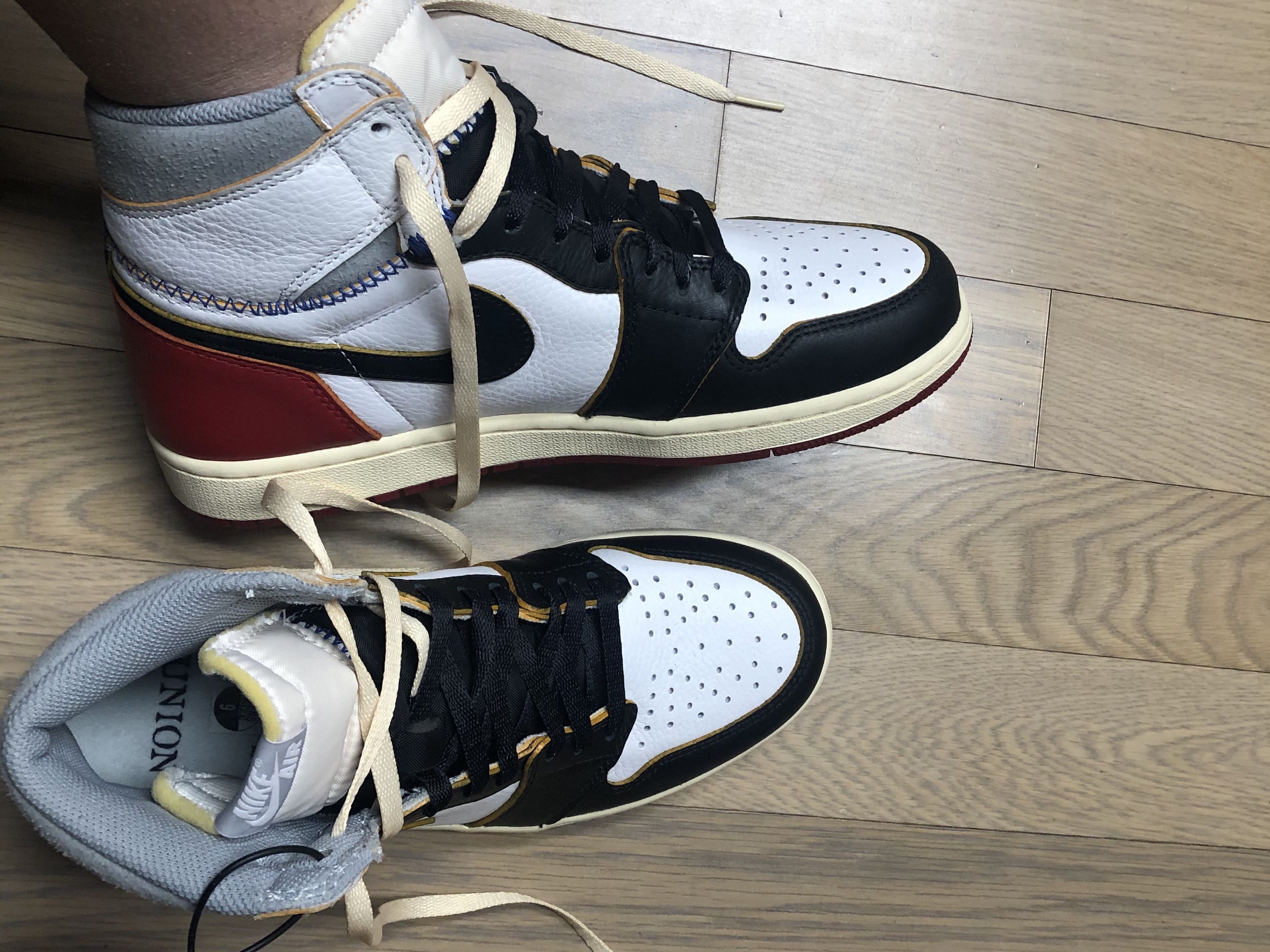Jordan 1 x Union Retro High Black Toe 착용 스타일