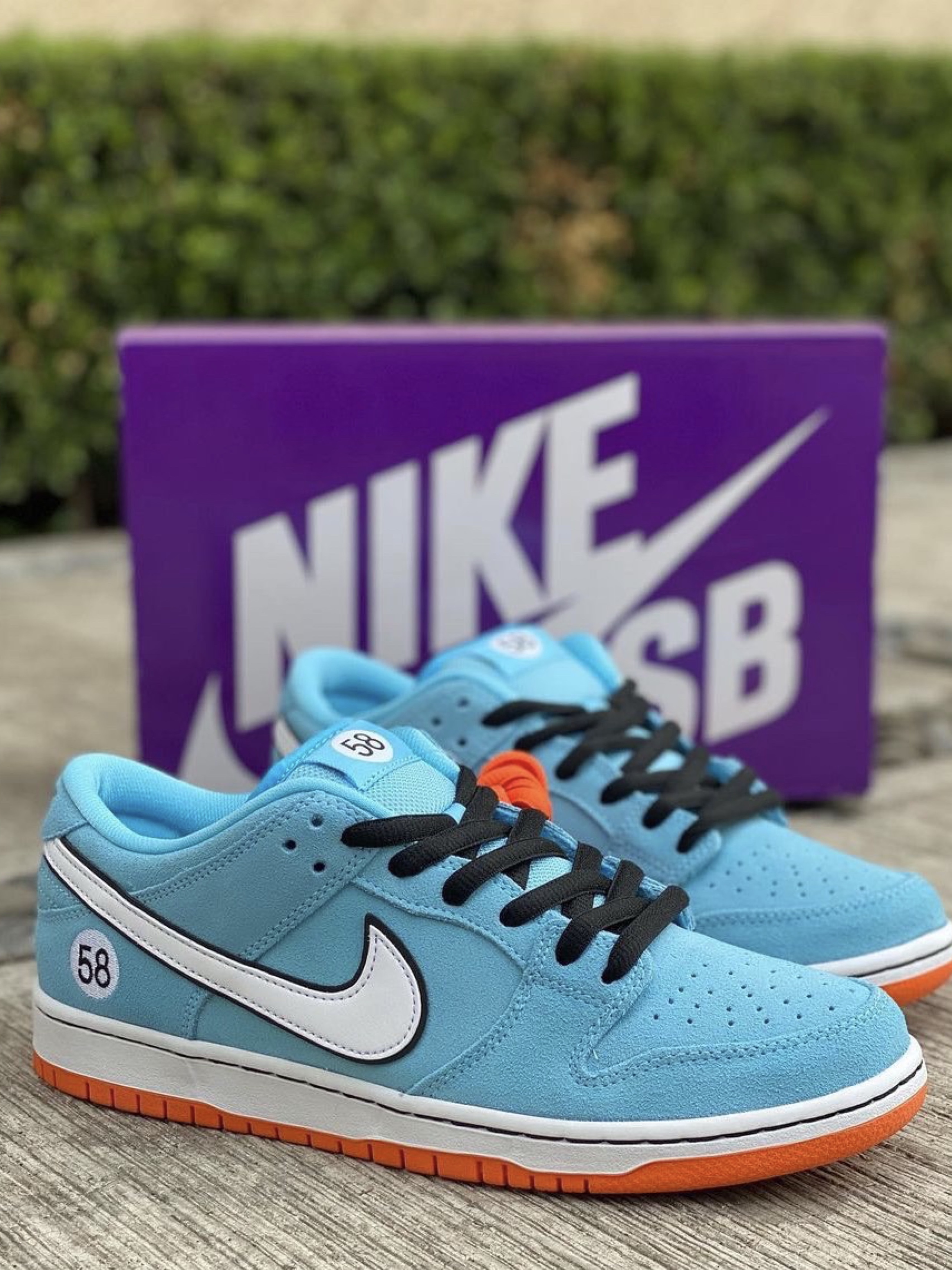 Nike SB Dunk Low Pro Blue Chill 착용 스타일 - 1