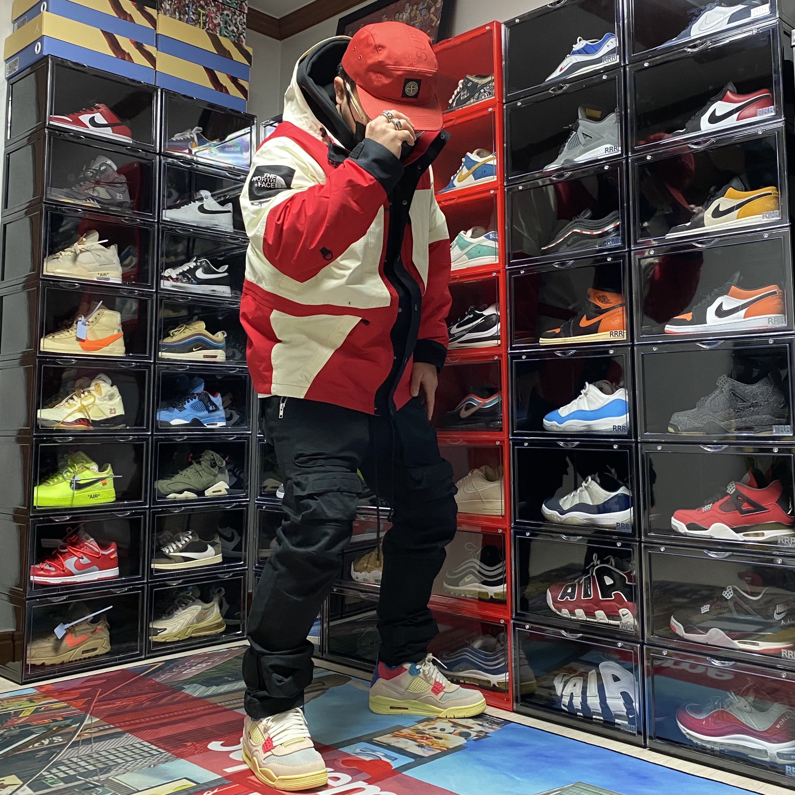 Jordan 4 x Union Retro Guava Ice, Supreme x The North Face Expedition Jacket White - 18FW 착용 스타일