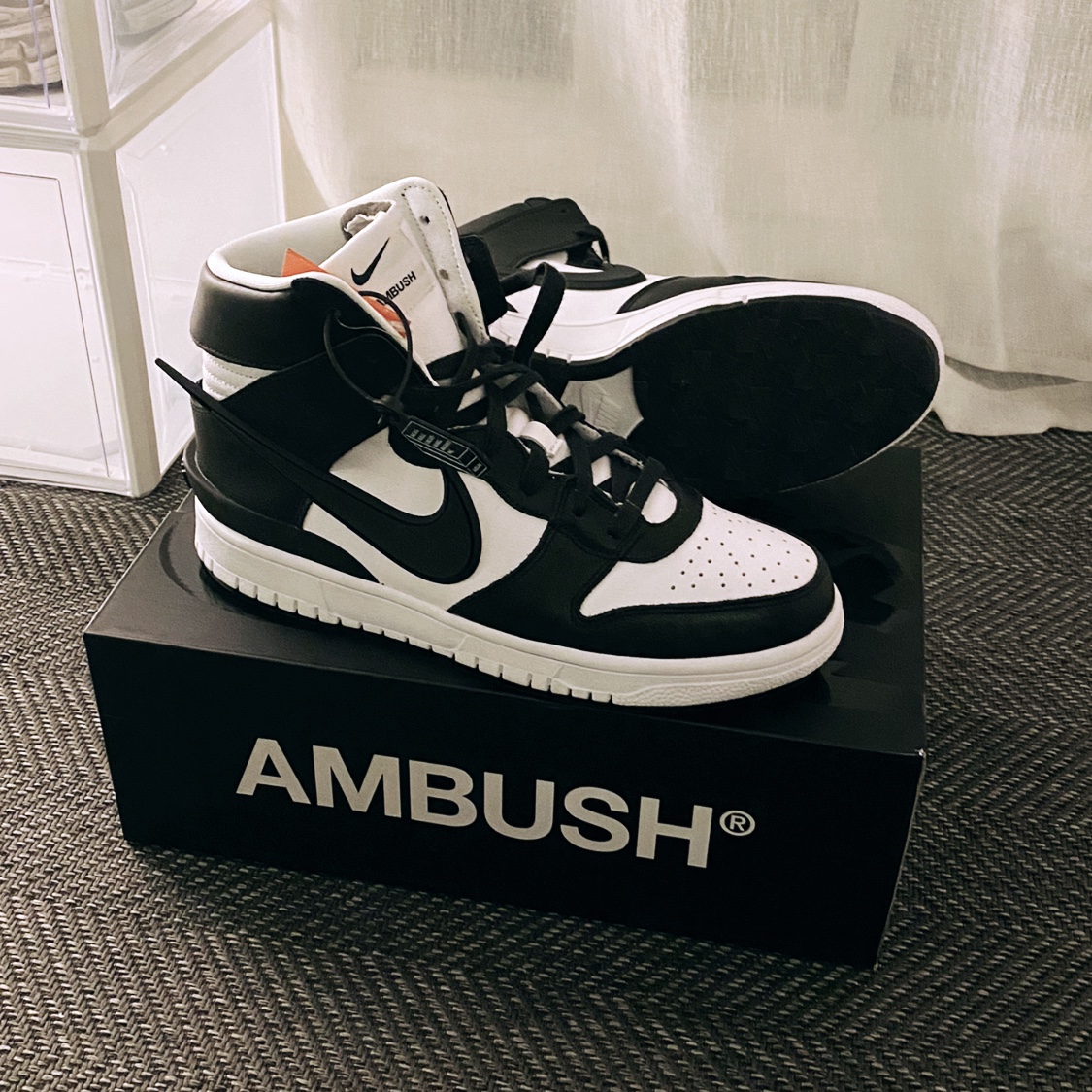 Nike x Ambush Dunk High Black 착용 스타일