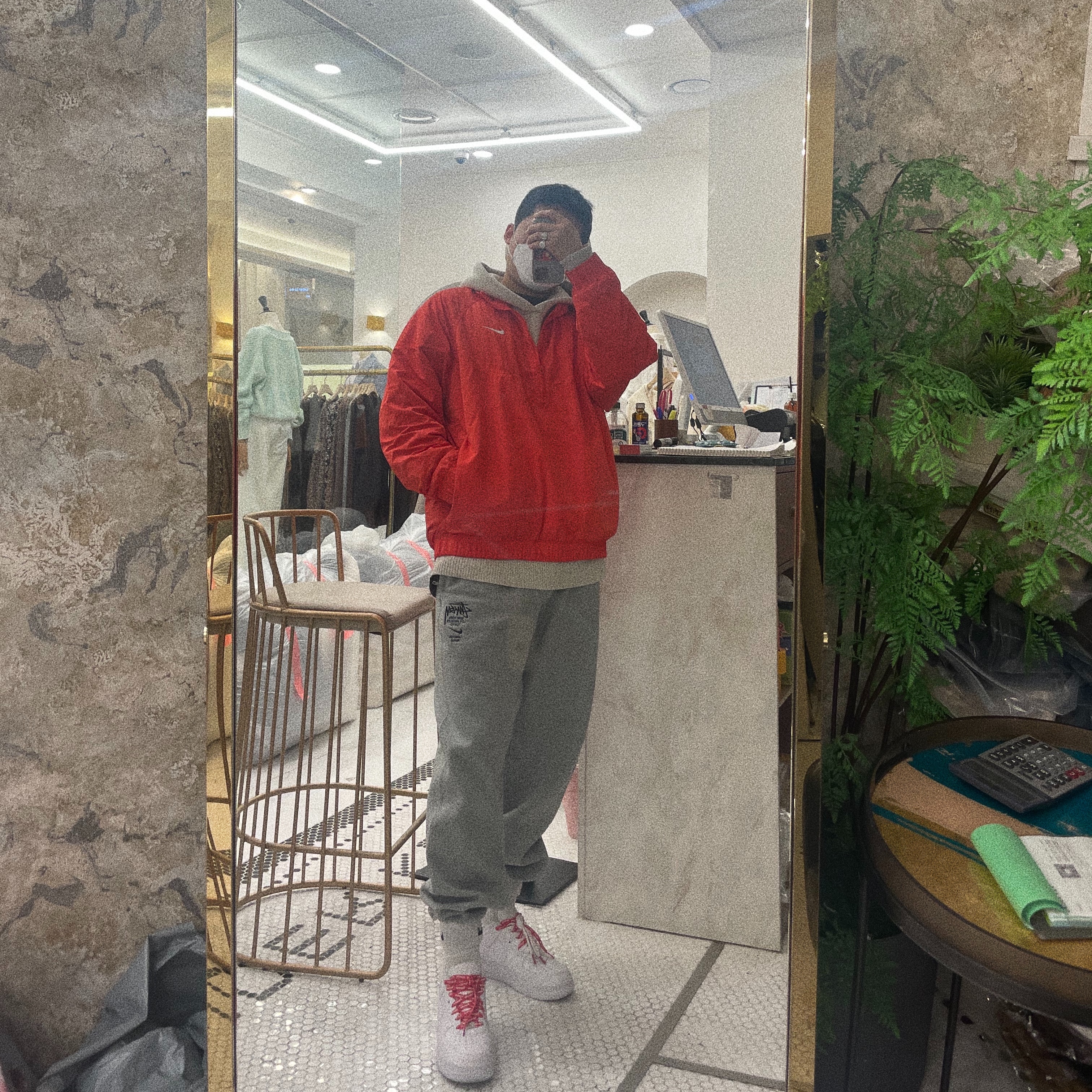 Nike x Supreme Air Force 1 Low White, Nike x Stussy NRG ZR Fleece Pants Heather Grey - US/EU 착용 스타일