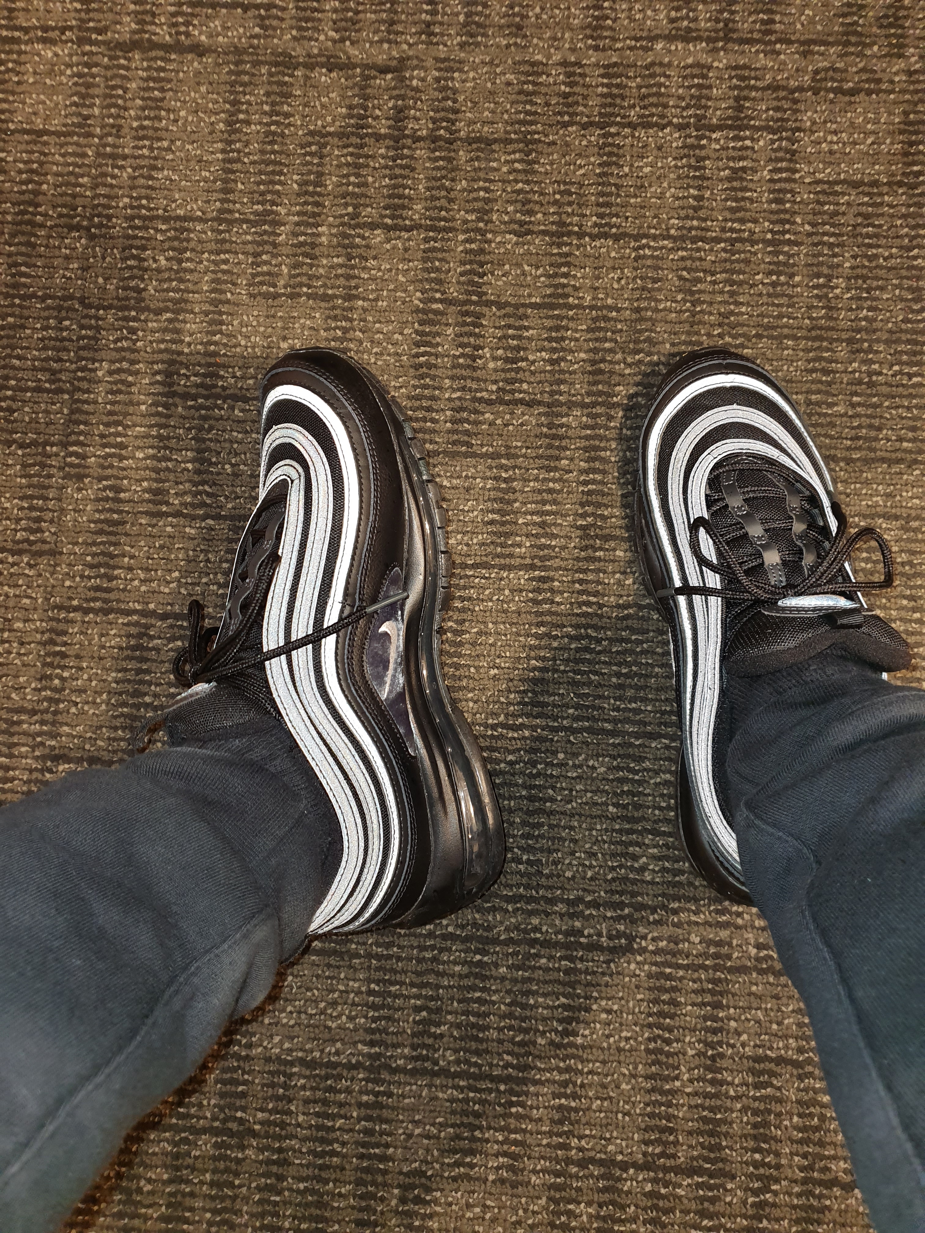 Nike x Drake Nocta Fleece Pants Black - US/EU, Nike Air Max 97 Black White Anthracite 착용 스타일 - 3