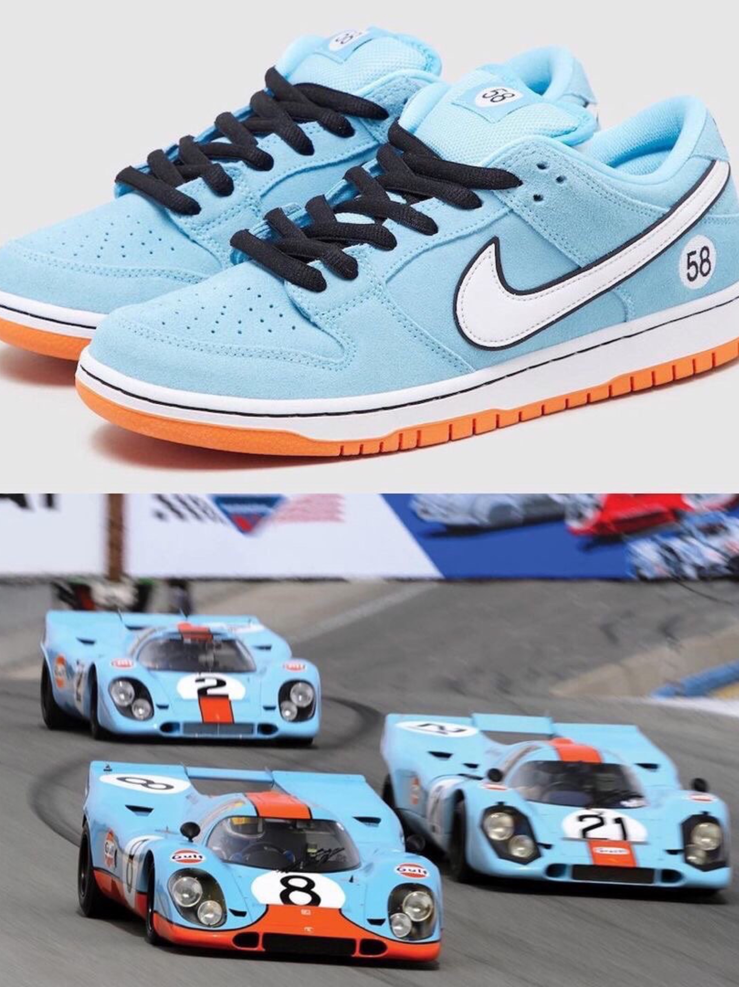 Nike SB Dunk Low Pro Blue Chill 착용 스타일 - 2