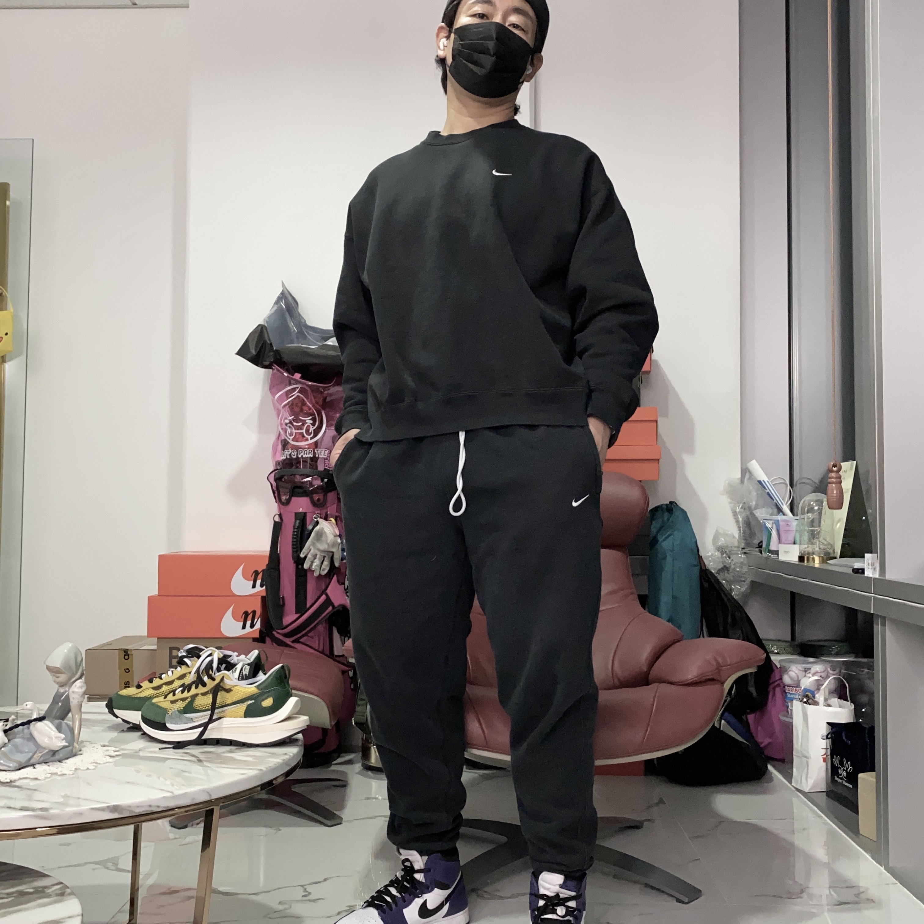 Jordan 1 Retro High OG Court Purple 2020, Nike x Sacai VaporWaffle Tour Yellow & Gorge Green Sail 착용 스타일 - 3