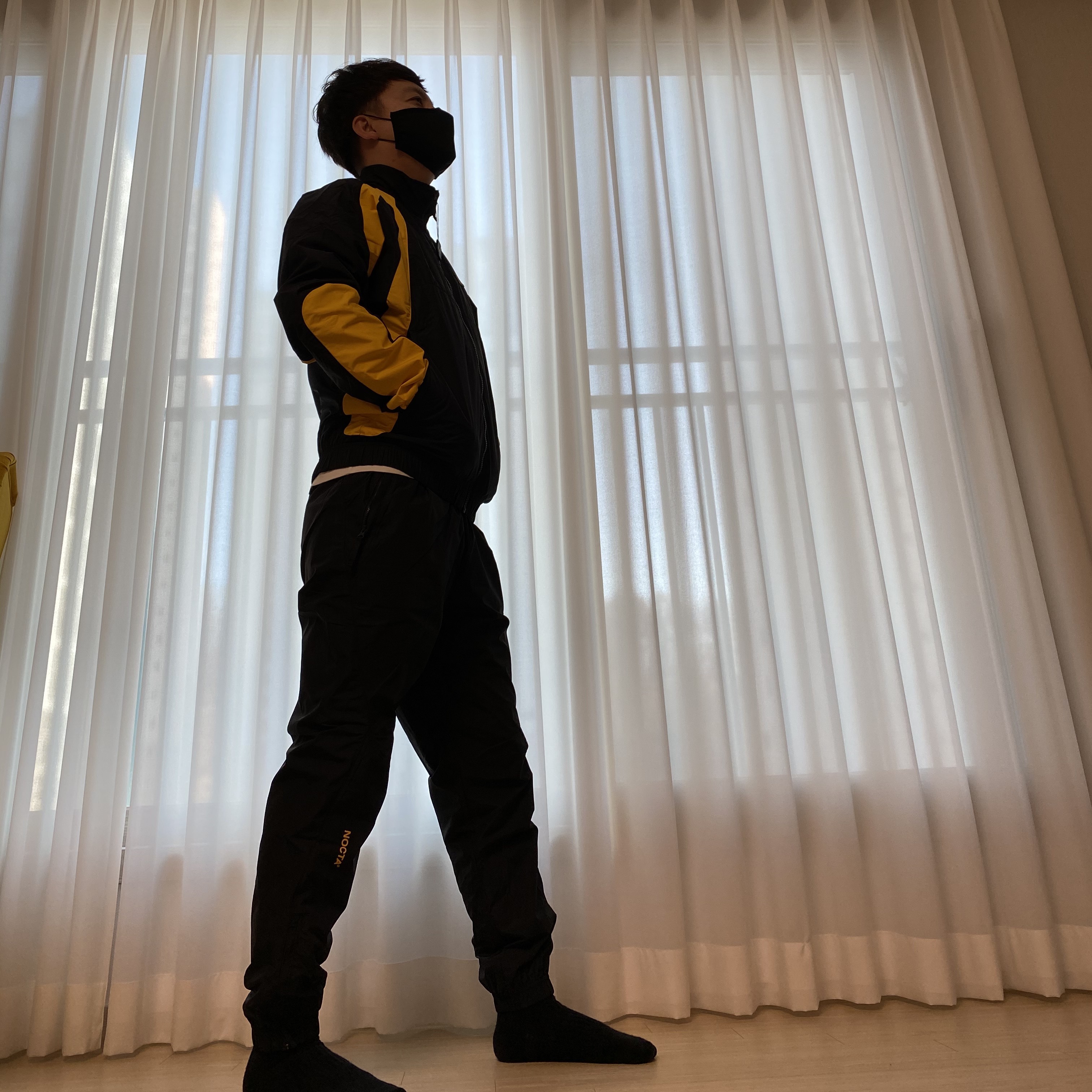 Nike x Drake Nocta Essential Track Jacket - Asia, Nike x Drake Nocta Essential Track Pants Black - Asia 착용 스타일 - 2
