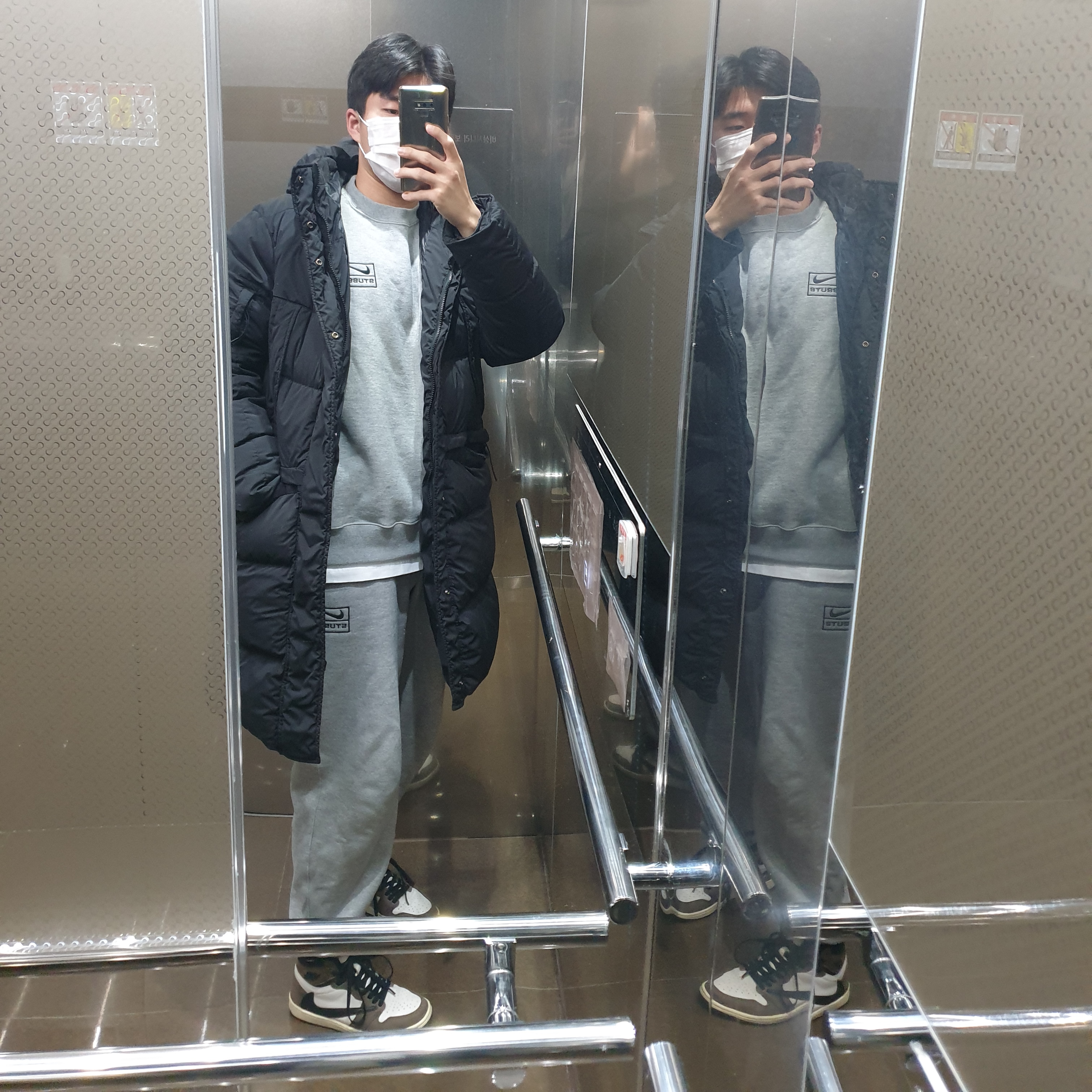 Jordan 1 x Travis Scott Retro High OG SP Mocha 착용 스타일