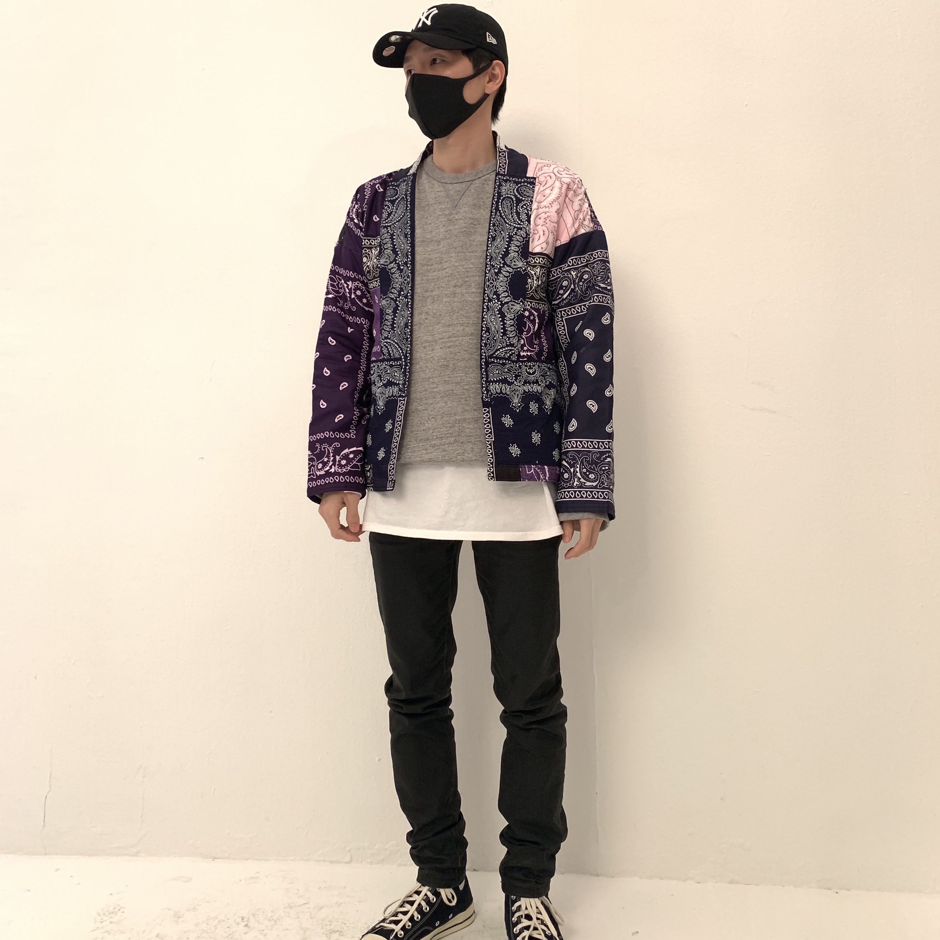 Converse Chuck 70 Hi Black 착용 스타일