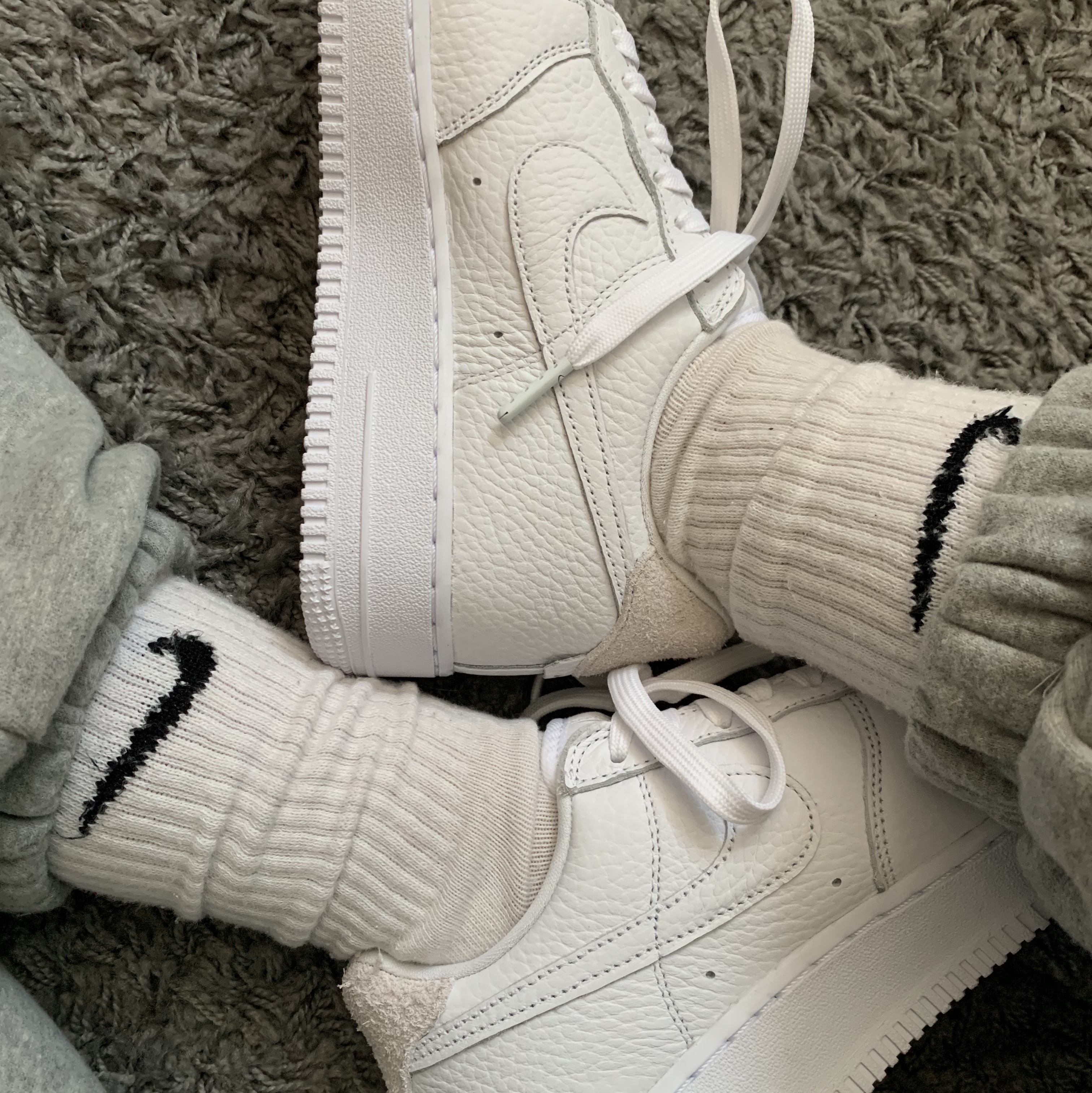 Nike Air Force 1 '07 Craft Vast Grey 착용 스타일