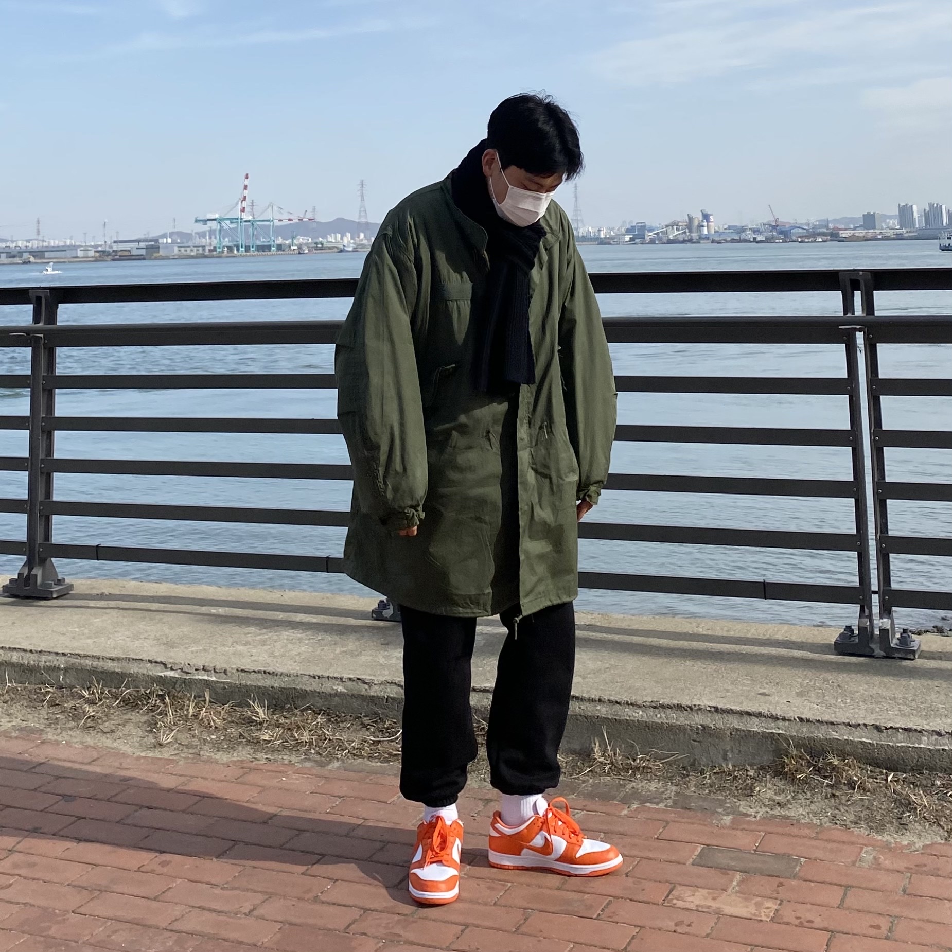 Nike Dunk Low SP Syracuse 2020 착용 스타일