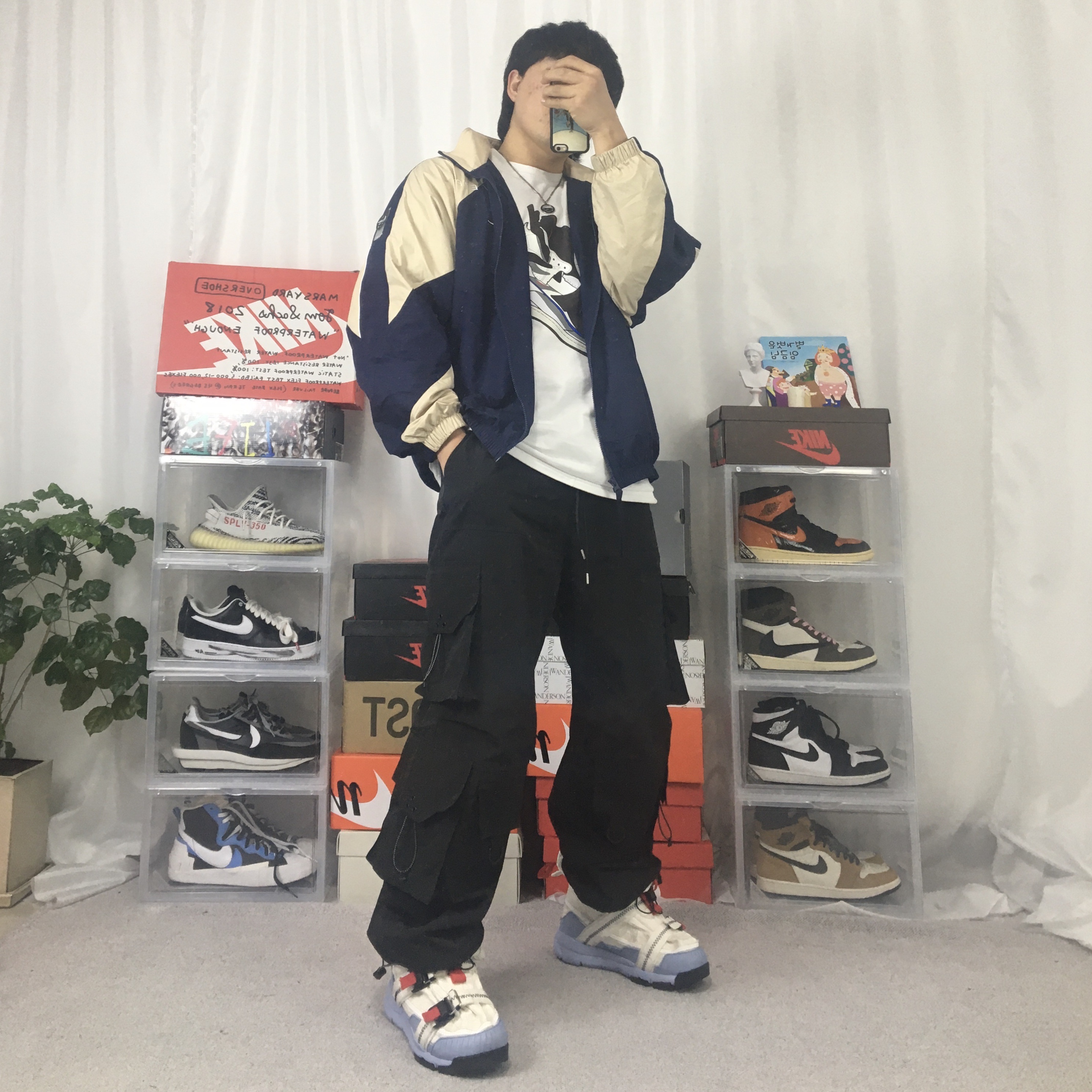Nike x Tom Sachs Mars Yard Overshoe 3.0, Nike x Kasina Dunk Low 80's Bus 착용 스타일