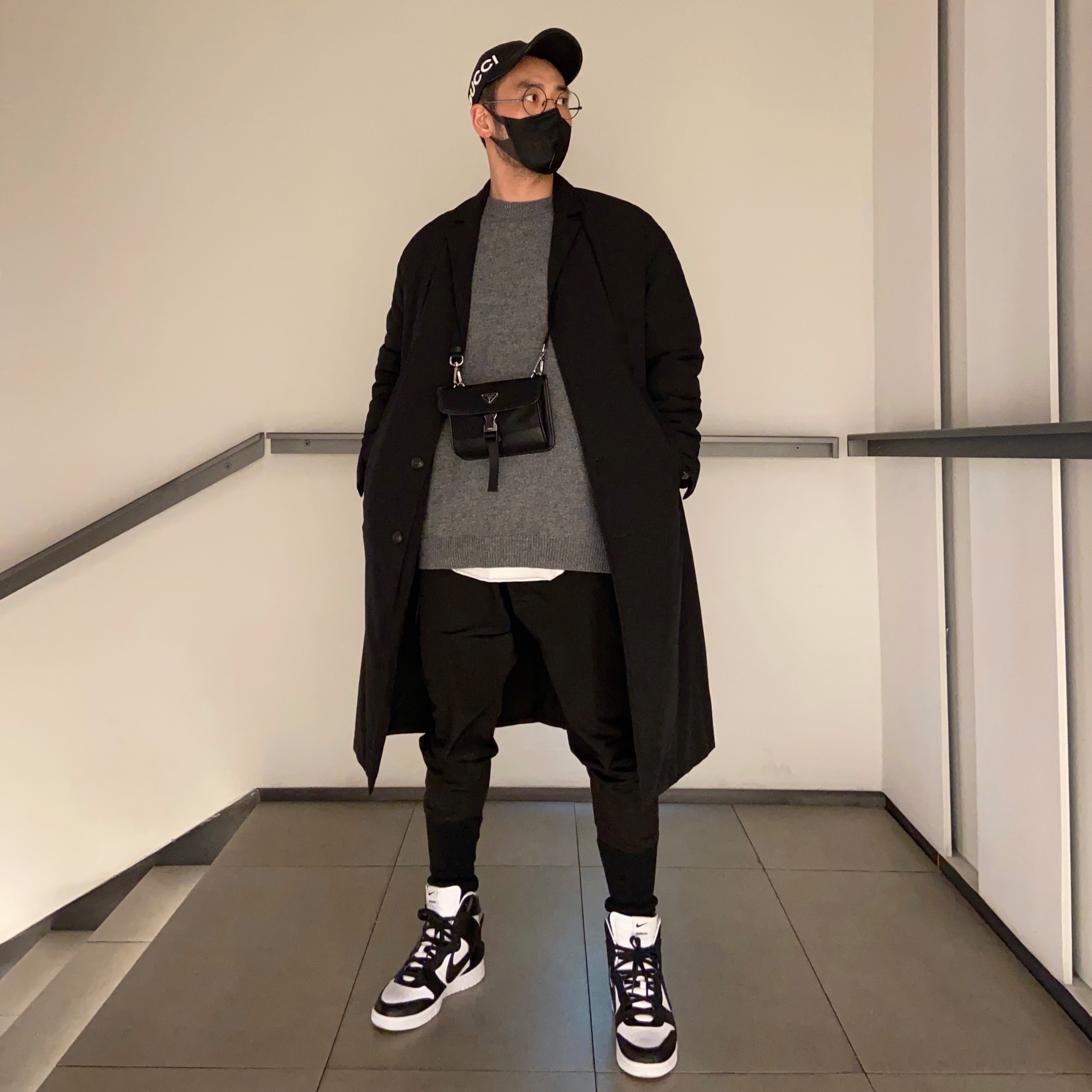 Nike x Ambush Dunk High Black 착용 스타일 - 3