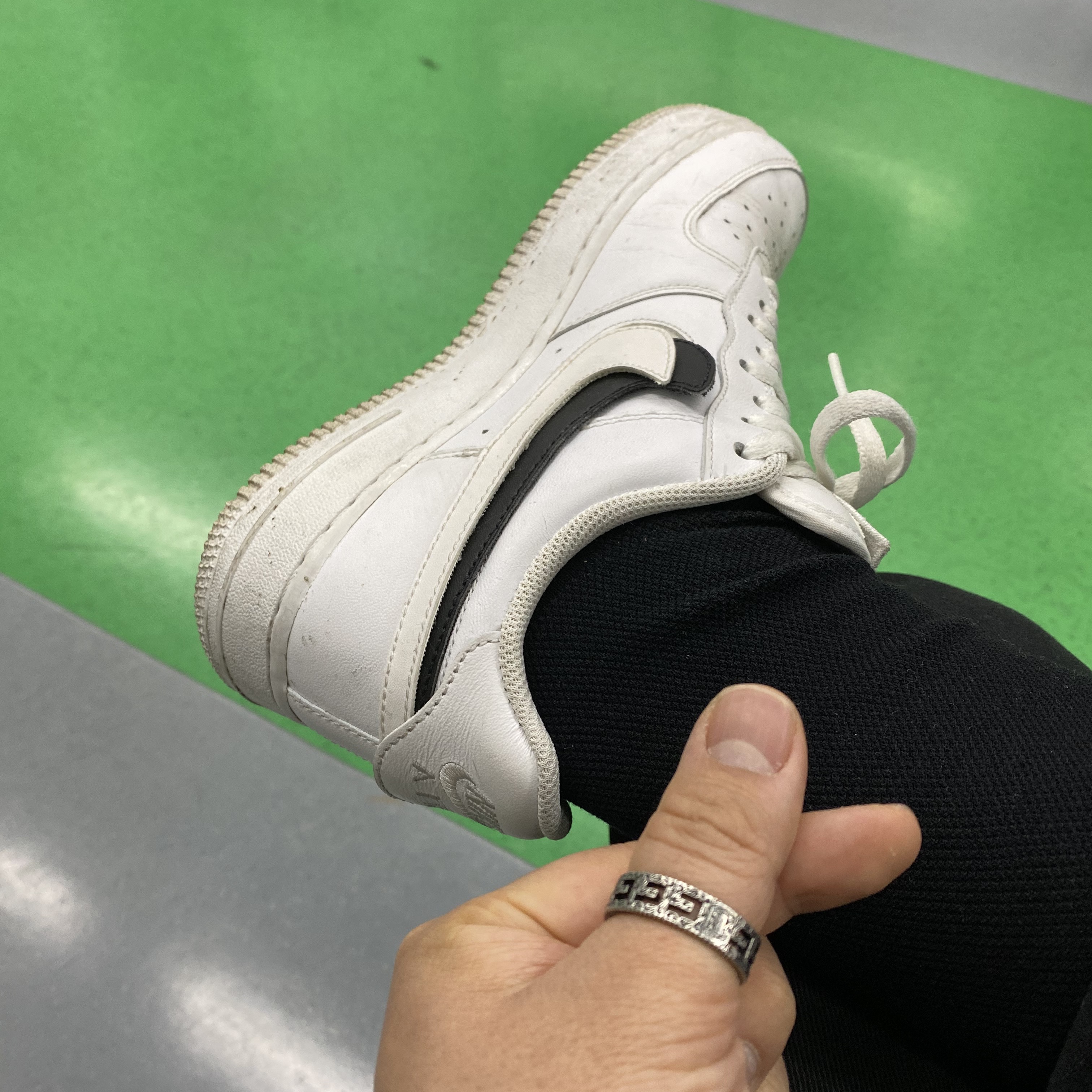 Nike Air Force 1 Low Swoosh Pack All-Star Sail 2018 착용 스타일 - 2
