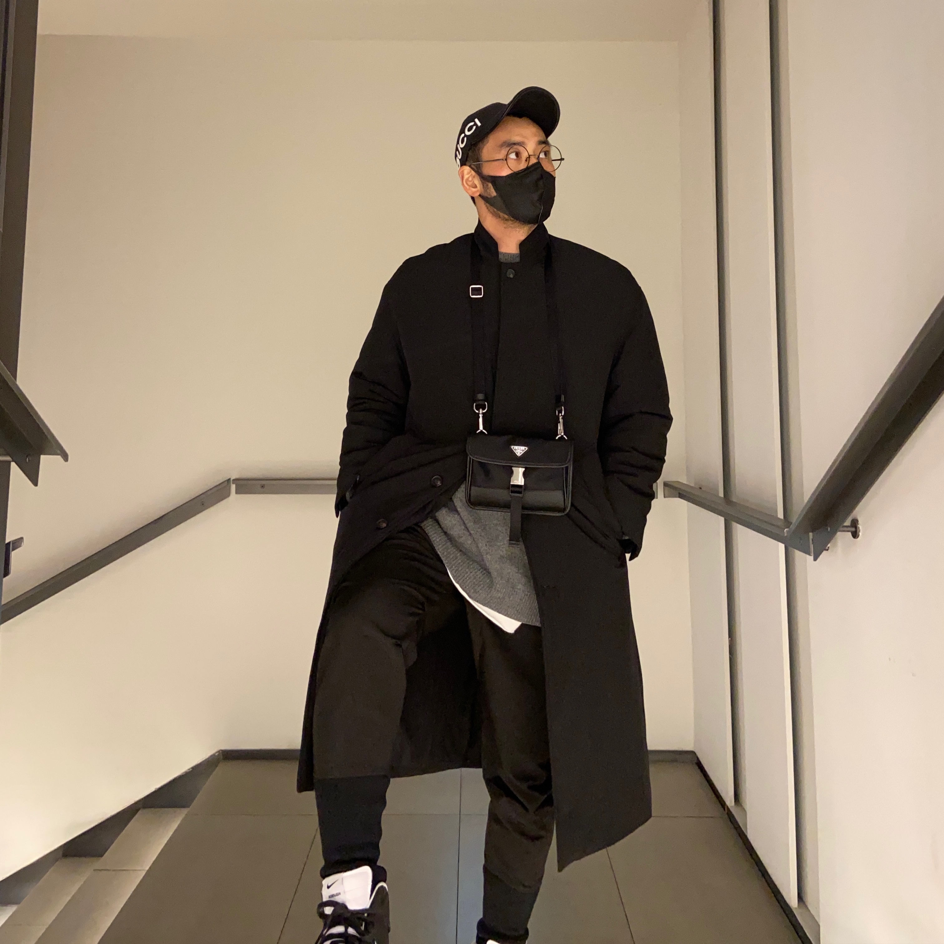 Nike x Ambush Dunk High Black 착용 스타일 - 2