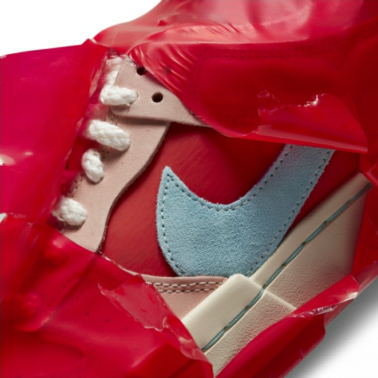 (W) Nike Dunk Low Disrupt Firecracker 착용 스타일 - 1