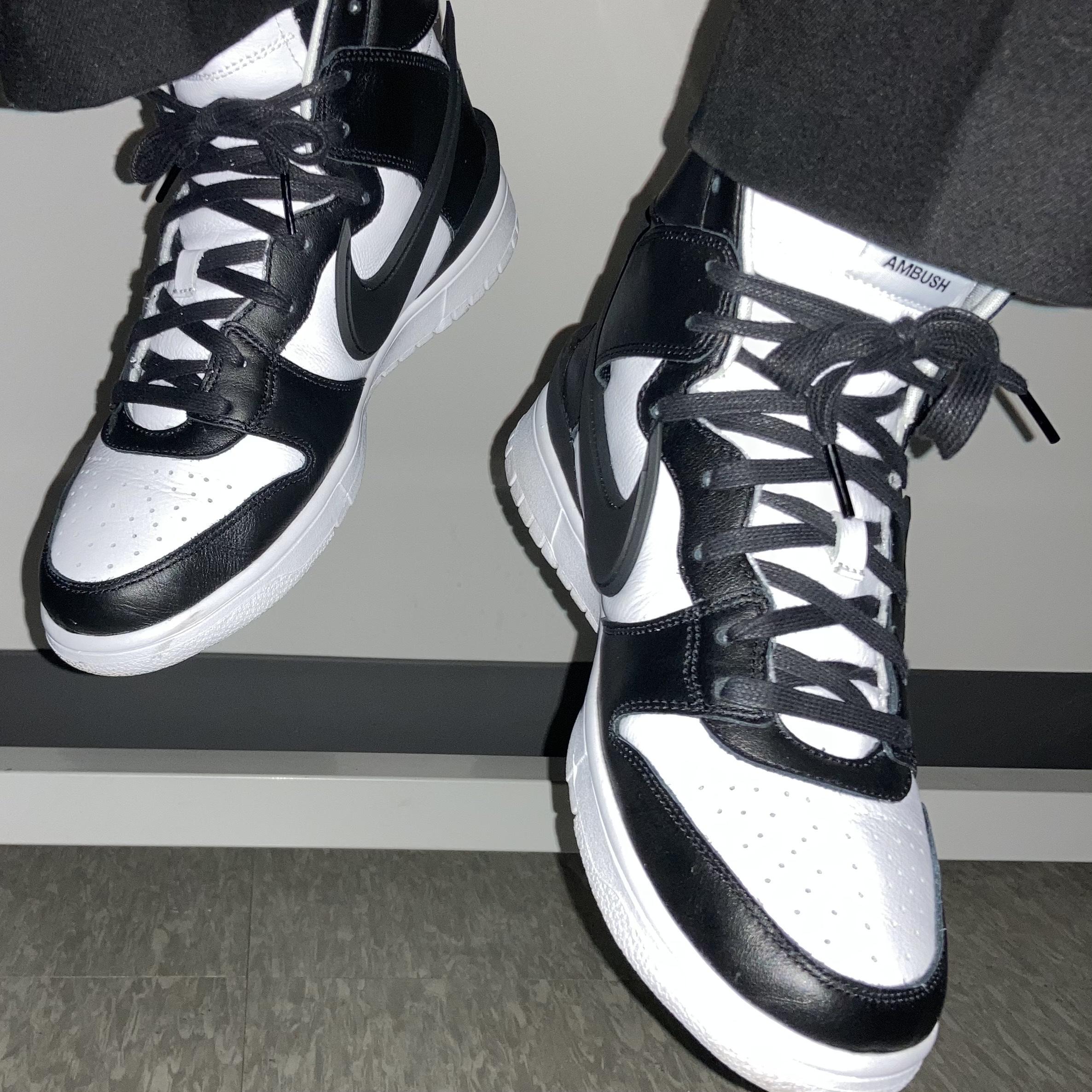 Nike x Ambush Dunk High Black 착용 스타일