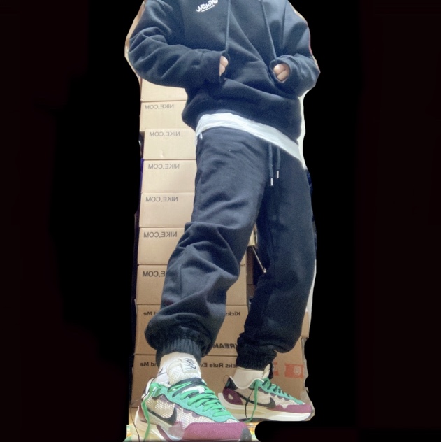 Nike x Sacai VaporWaffle String & Black Villain Red 착용 스타일 - 1